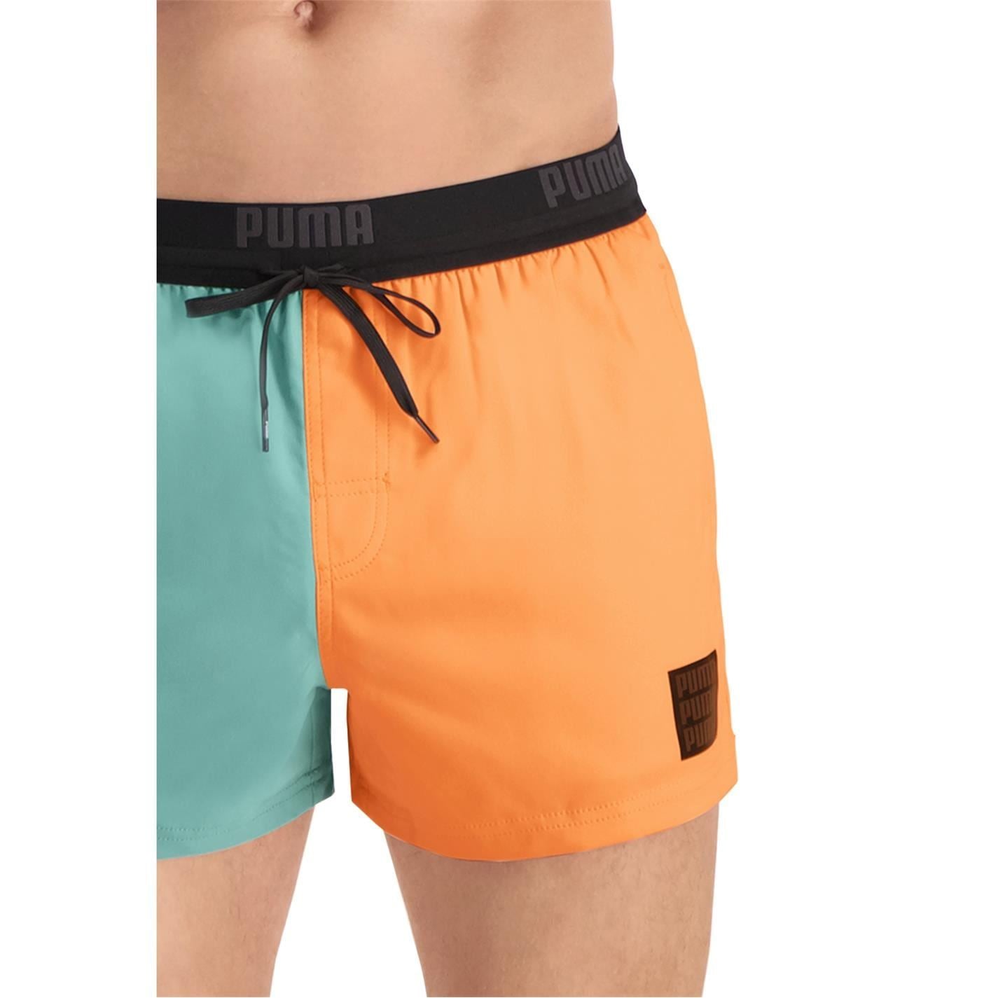 Puma Regular Fit Color Block Swim Shorts