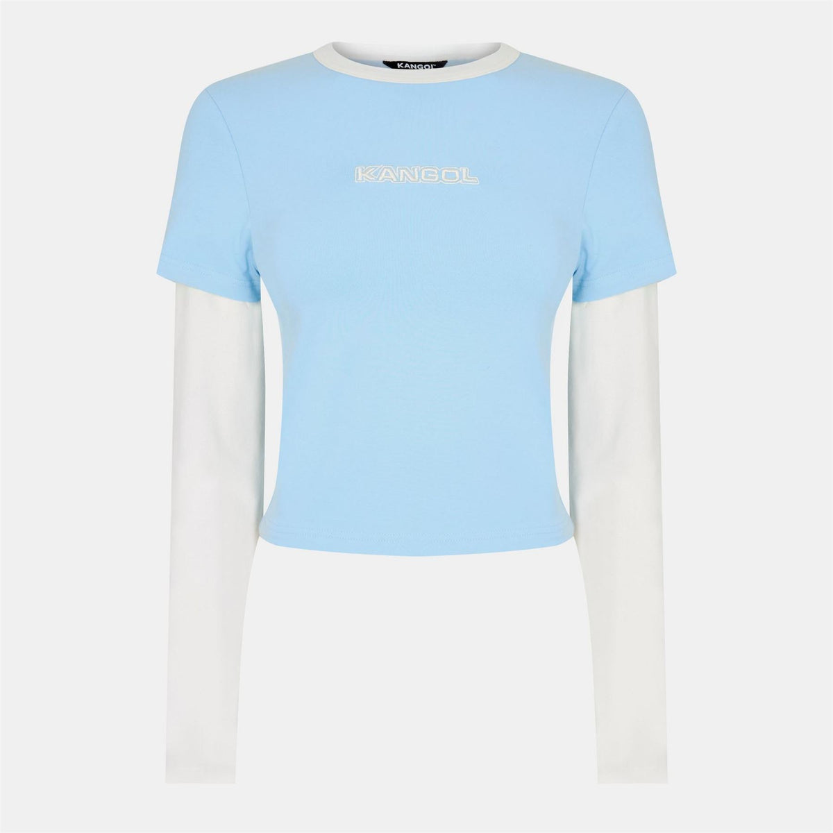 Kangol Cropped Slim Fit Long Sleeve T-Shirt
