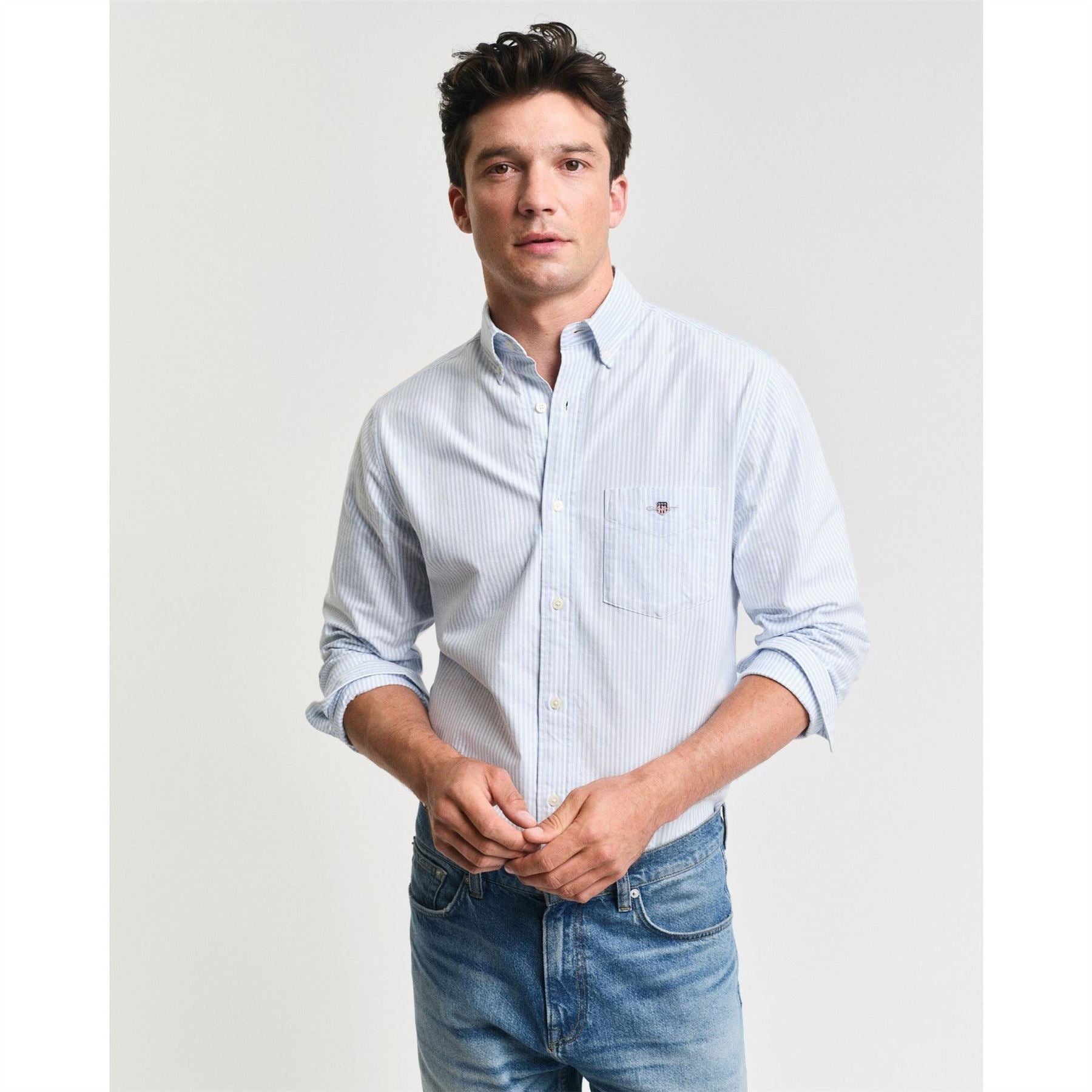 Gant Fit Banker Stripe Classic Oxford Shirt