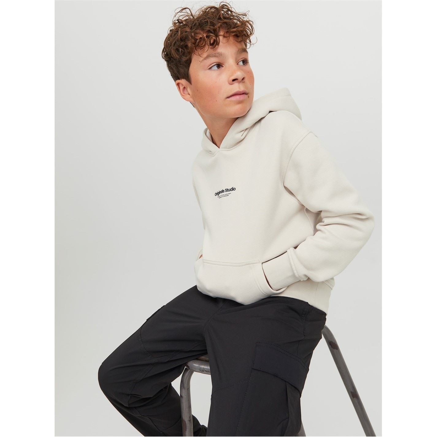 Jack and Jones Regular Fit Hooded Neck Long Sleeve Sweatshirt