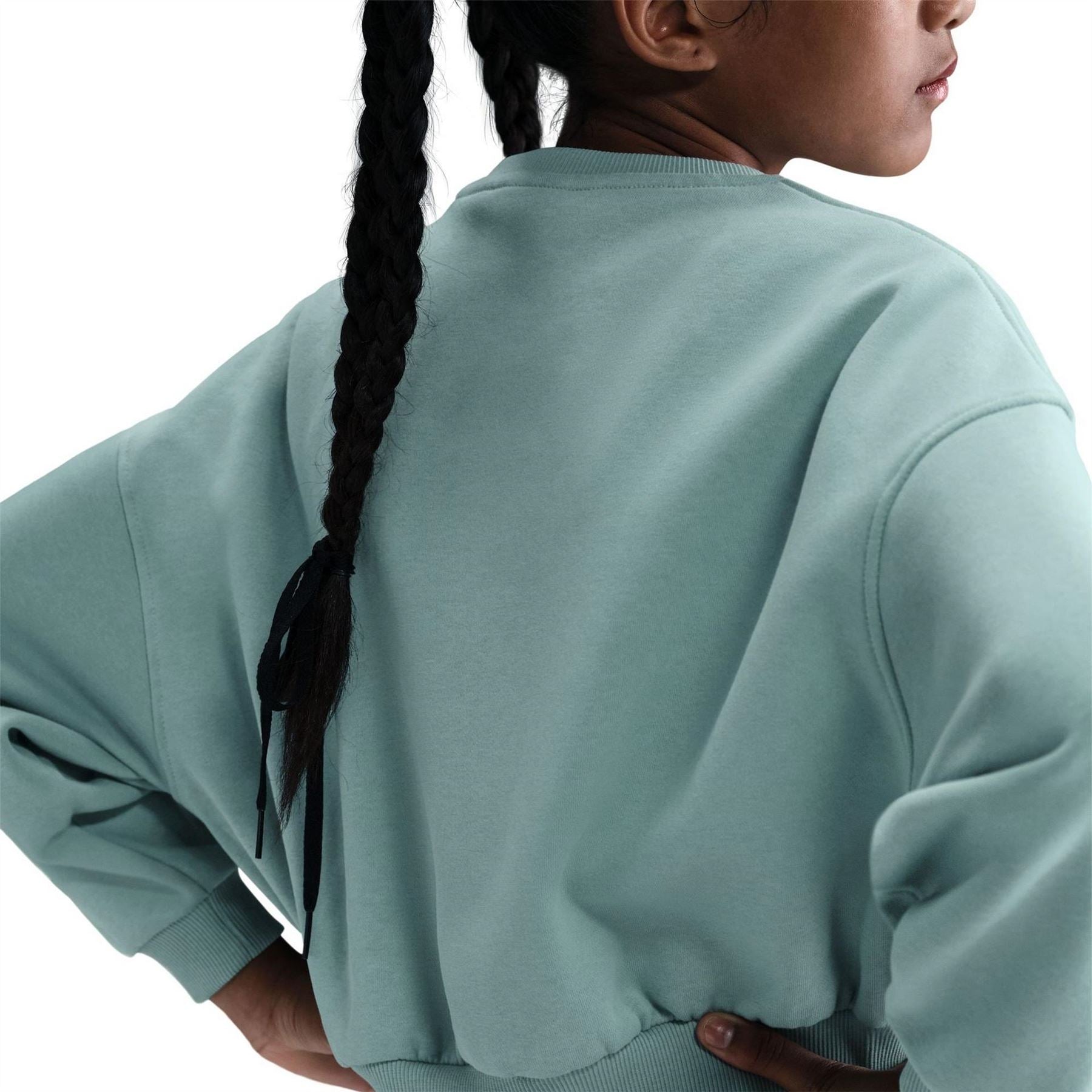 Nike Club Fleece Big Kids (girls) Boxy Crewneck Sweatshirt