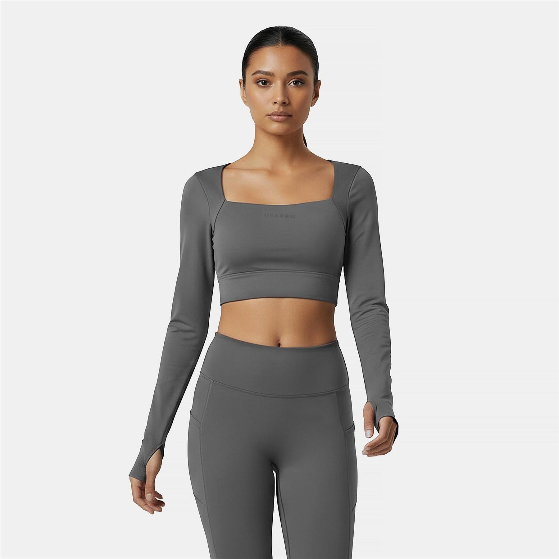 USA Pro Womens Pro Ruched Ls