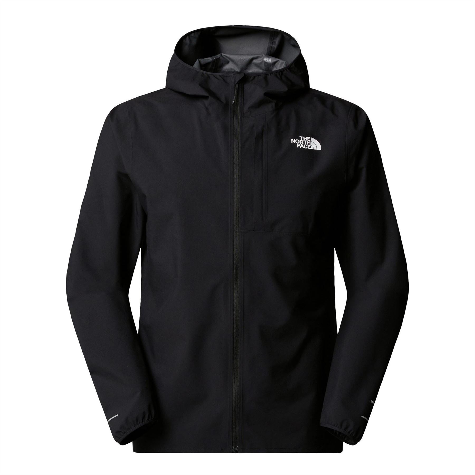 The North Face Fontanales Solid Patterned Hooded Rain Jacket with Back Neck Logo