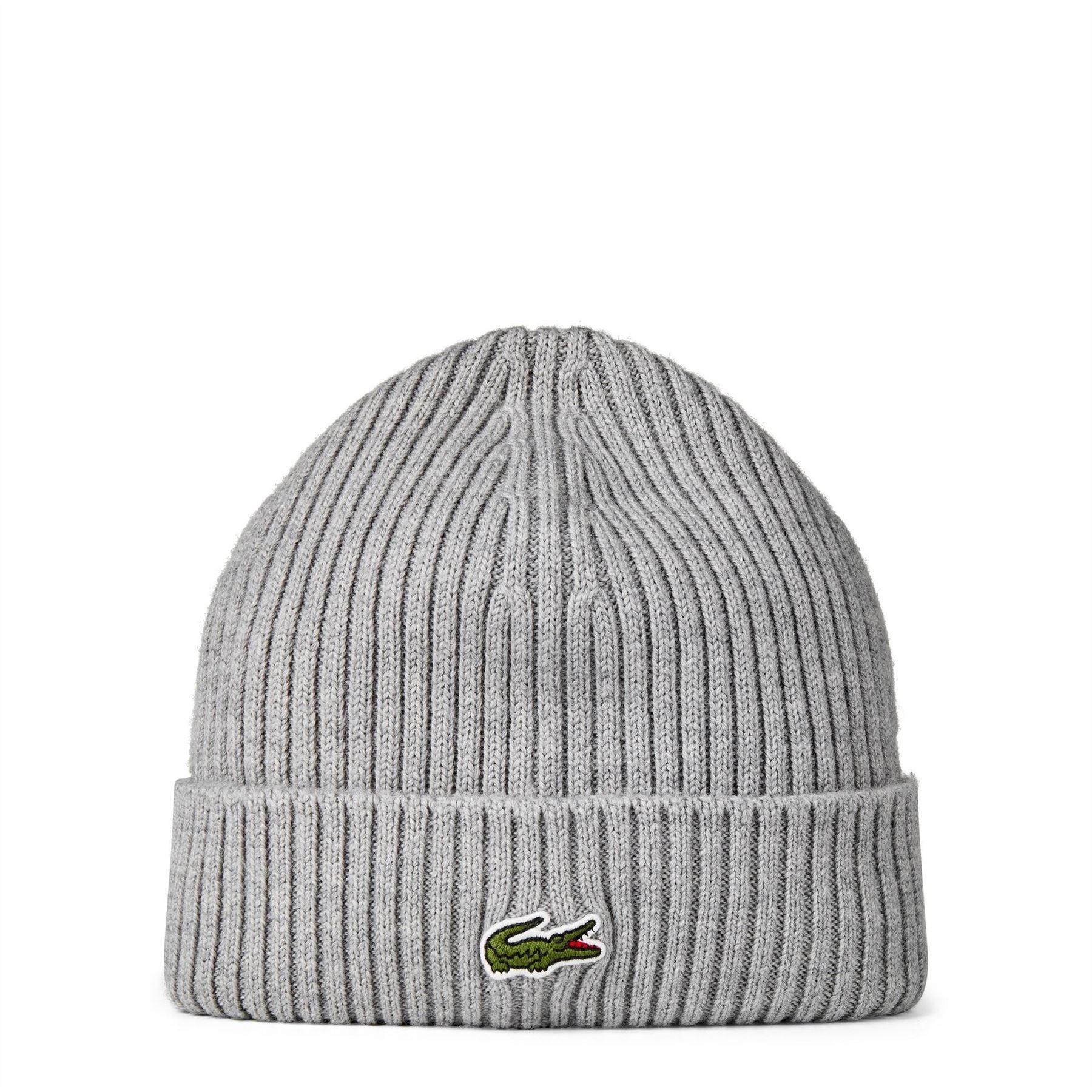 Lacoste Adjustable Cuff Turn Up Brim Beanie