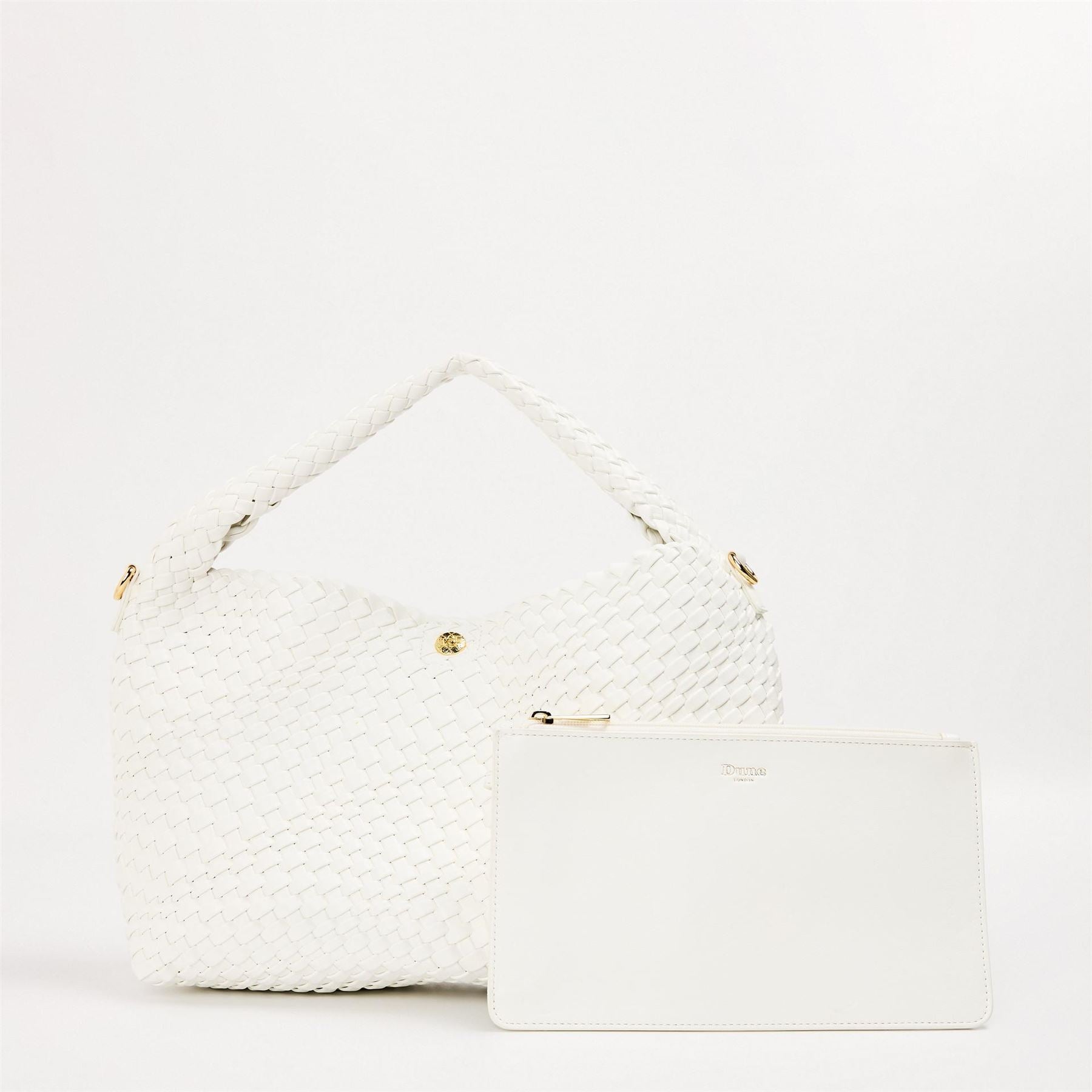 Dune London Woven Hobo with Detachable Strap
