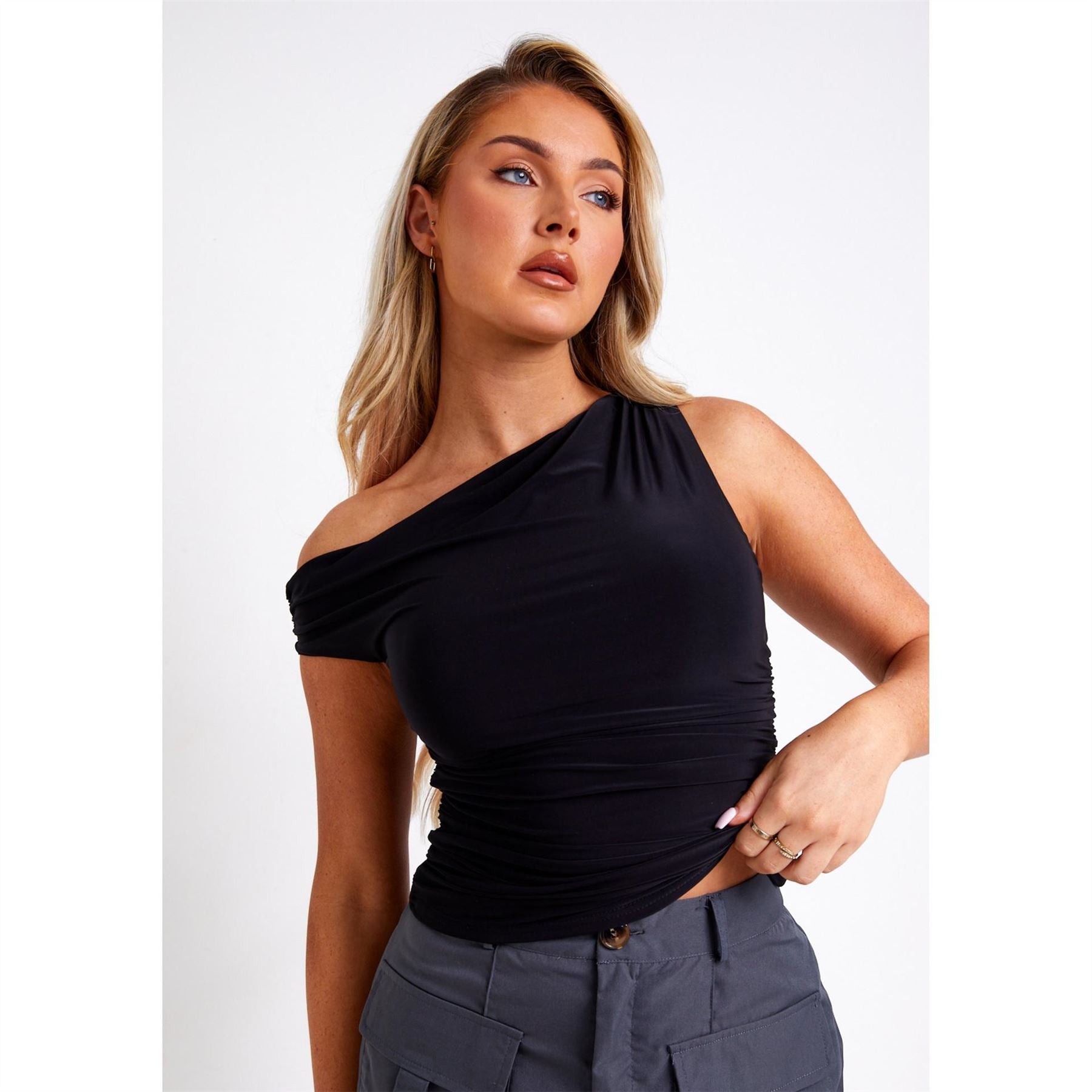 Missy Empire White Super Soft Off The Shoulder Top