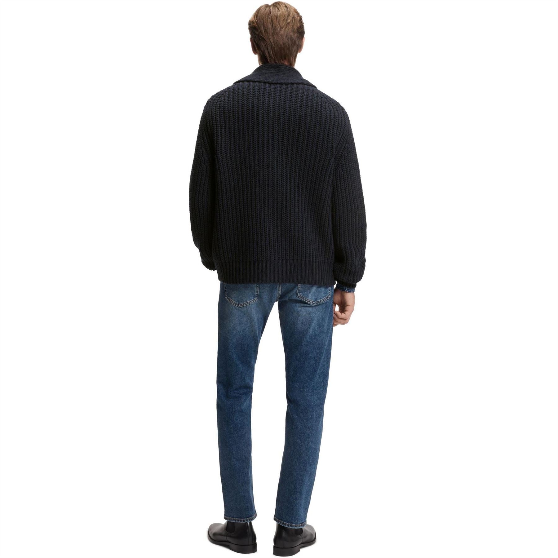 Boss Beckham Relaxed Fit Wool Cardigan
