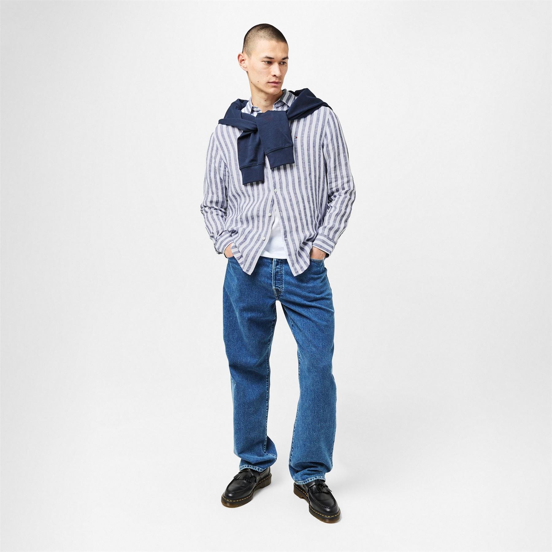 Tommy Hilfiger Bengal Stripe Long Sleeve Patterned Shirt