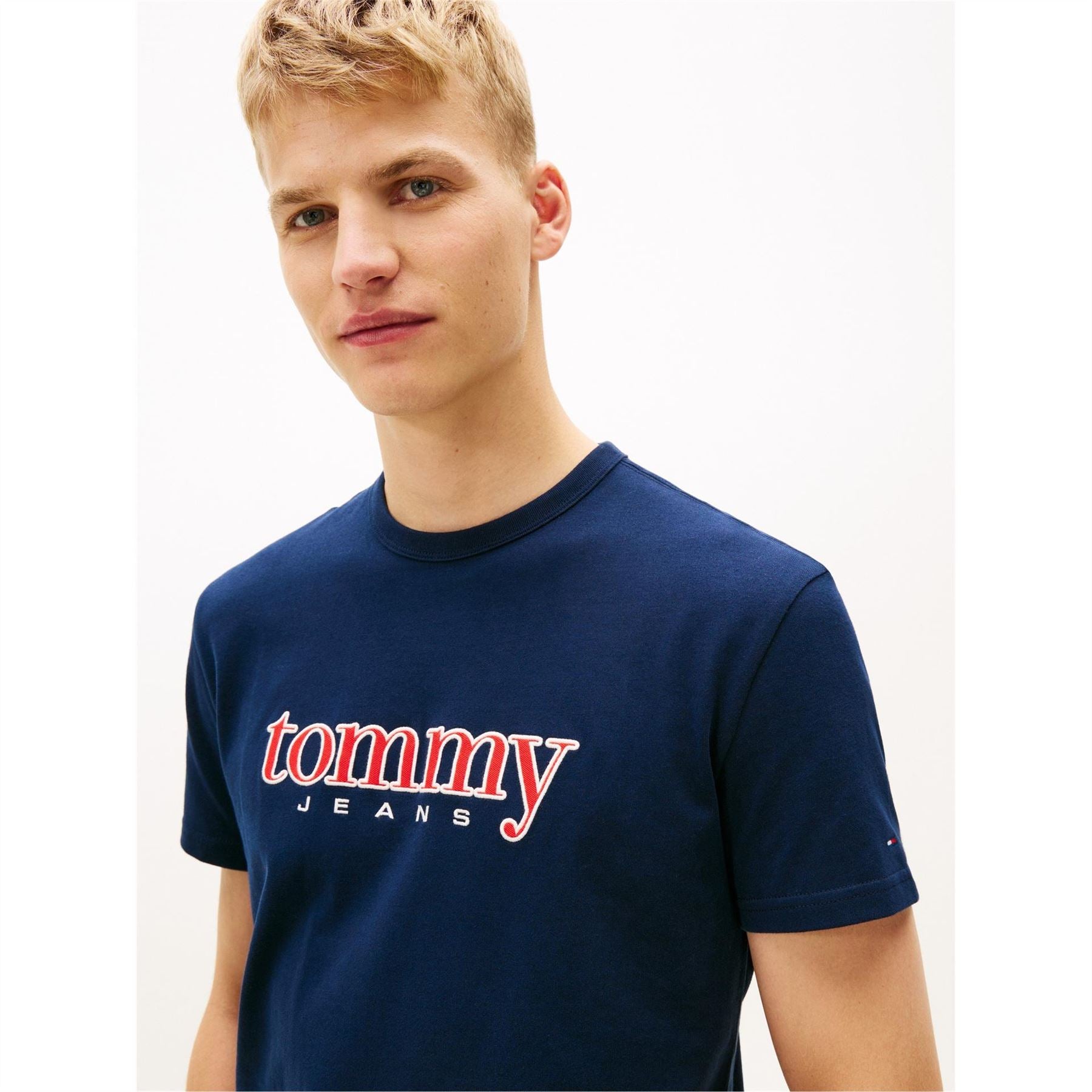 Tommy Jeans Regular Fit Crew Neck Short Sleeve Jersey T-Shirt