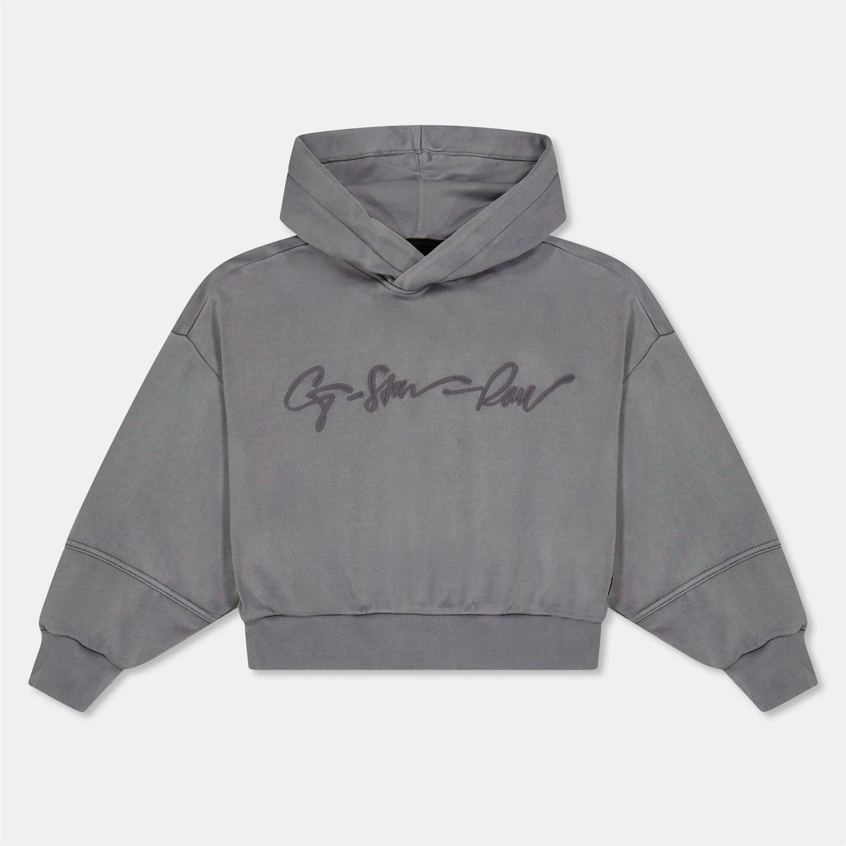 G Star Oversize Hooded Neck Signature Print Sweatshirt