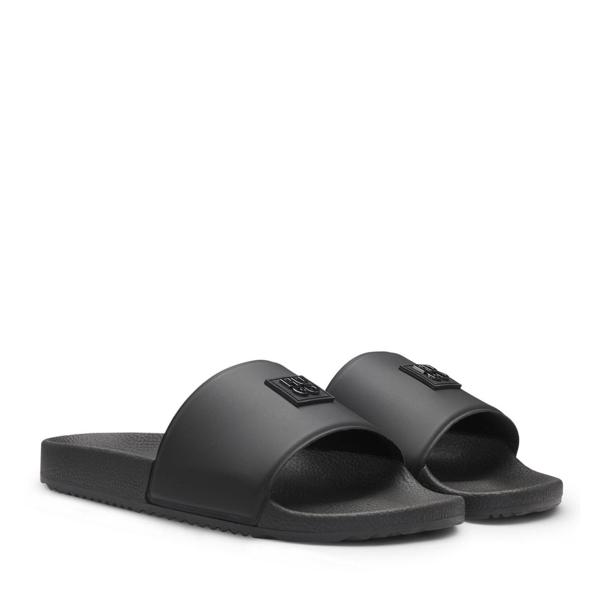 Hugo Iconic Metal Stacked Logo Sliders