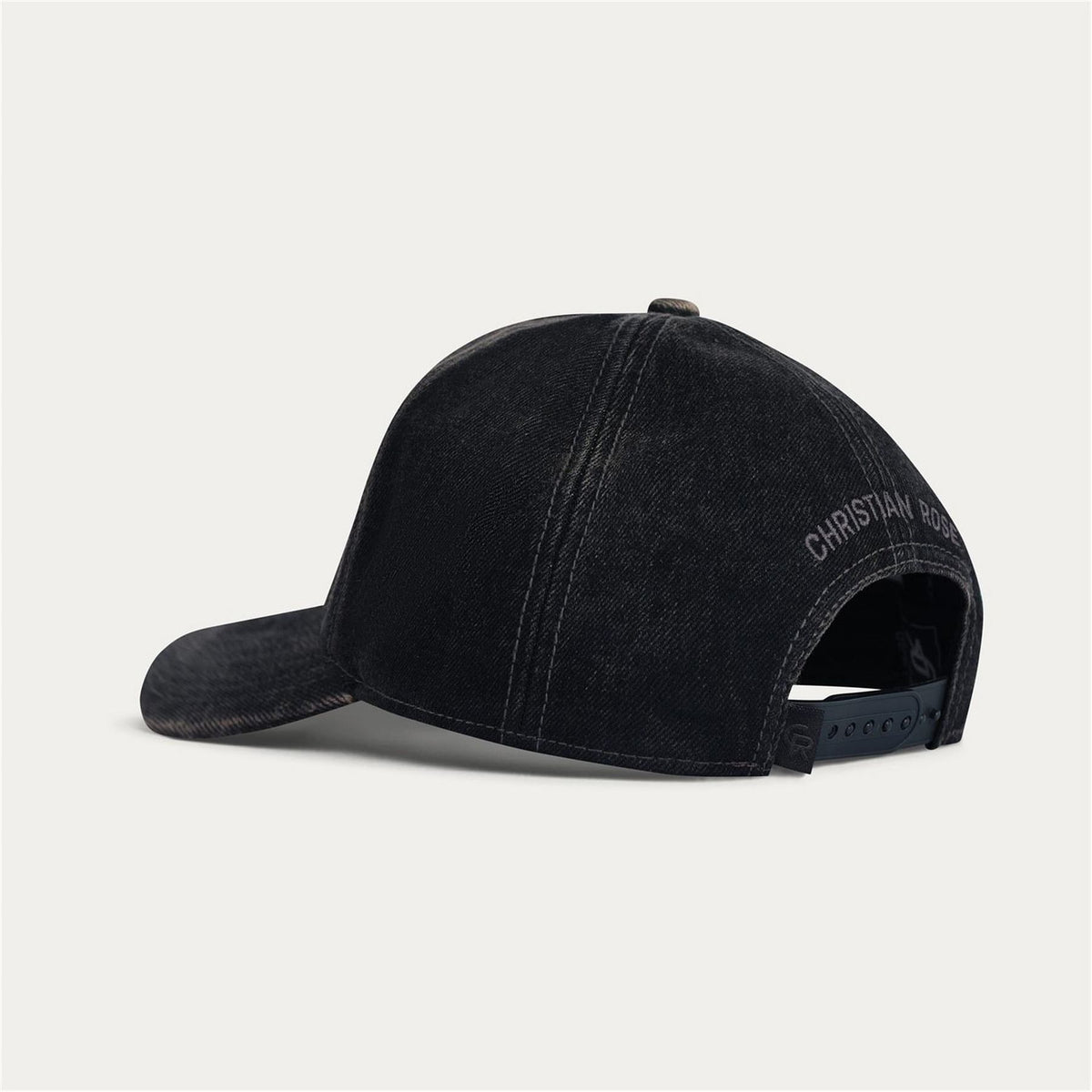 Christian Rose Iconic Ii Leather Baseball Cap