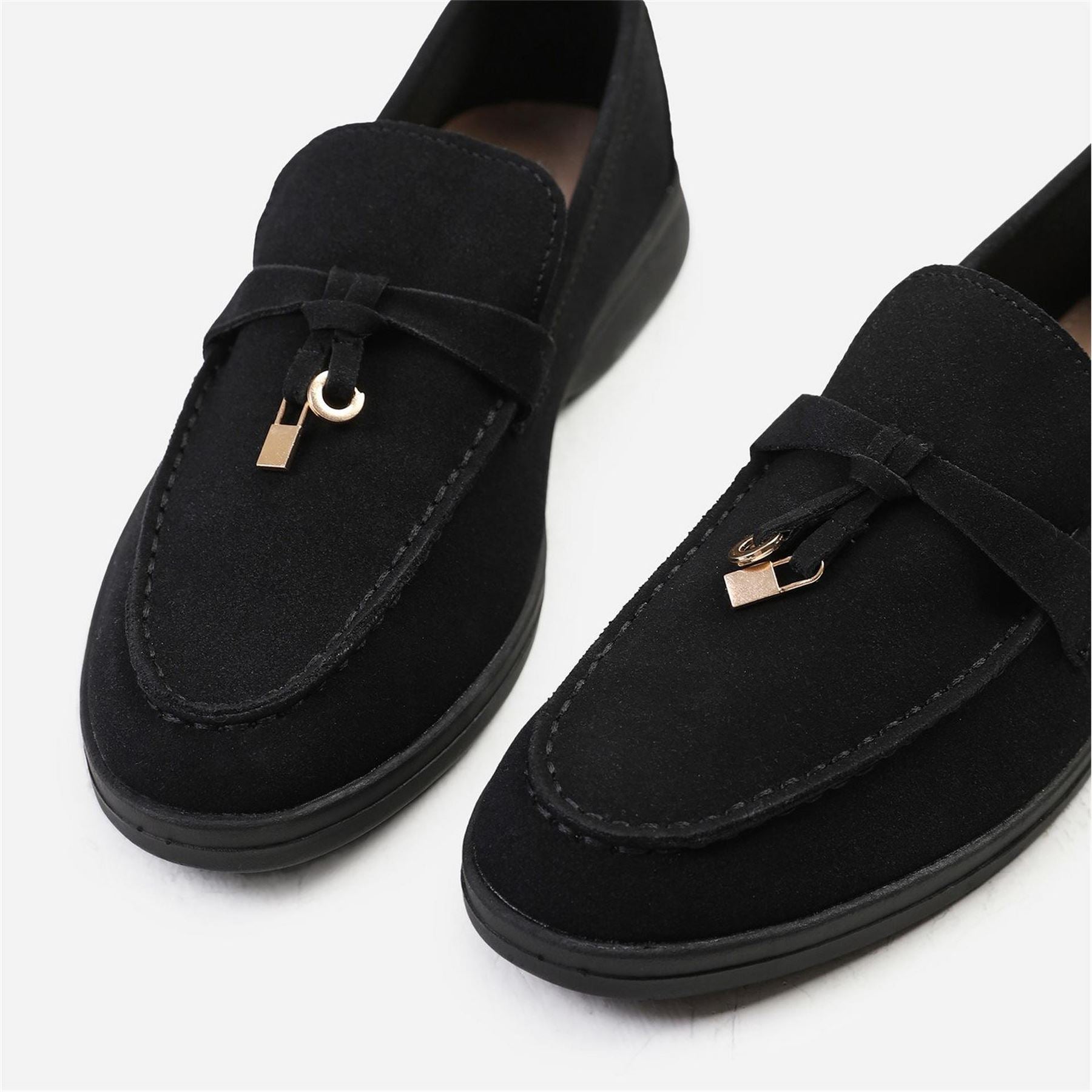 Wheres That From Pegasus Faux Suede Loafer Ladies
