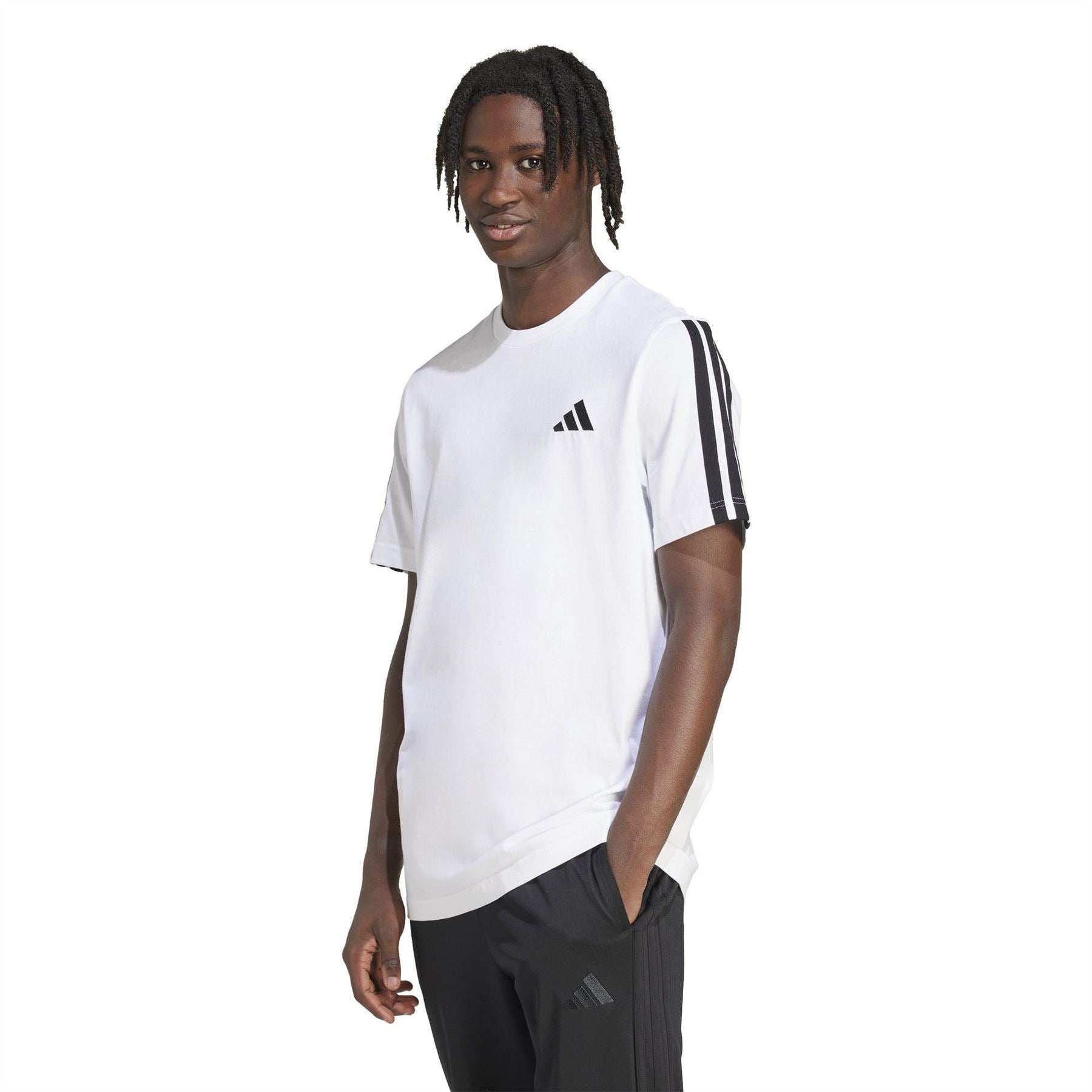 adidas Mens 3 Stripes T-Shirt