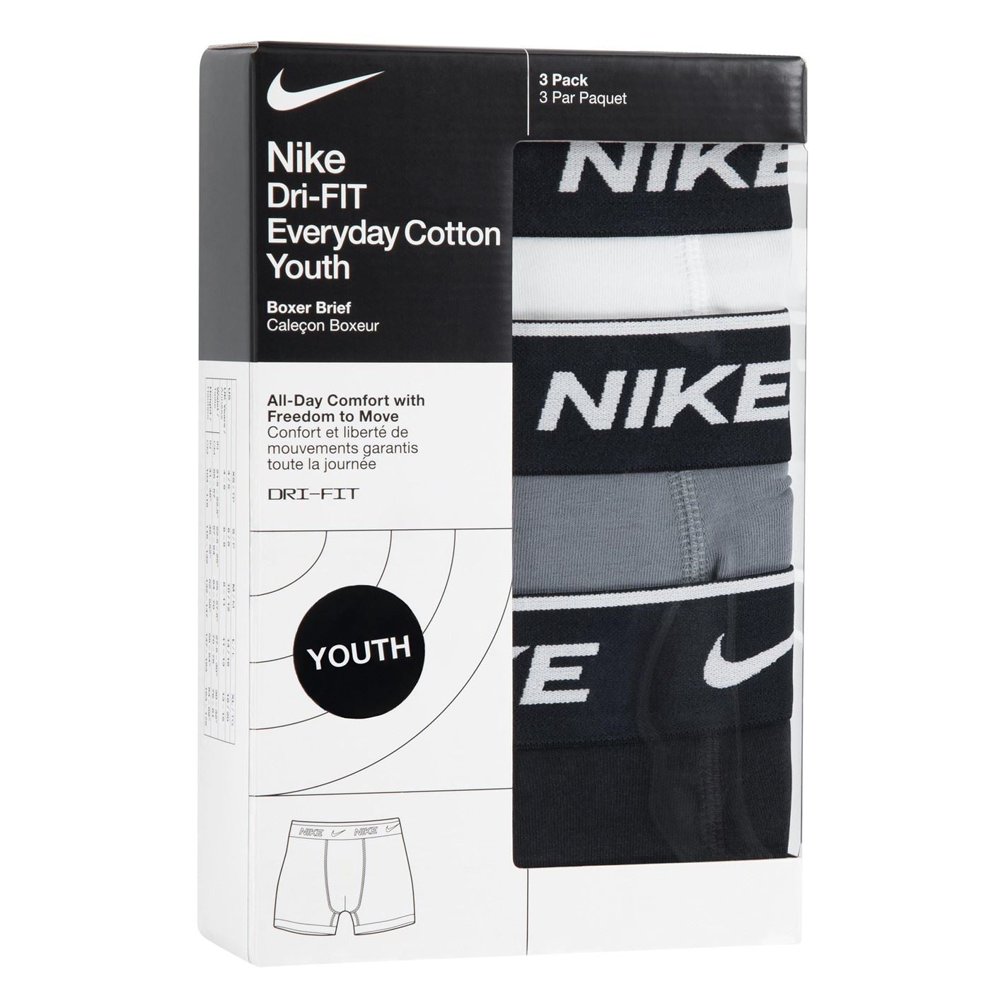 Nike Cotton Boxer Brief 3 Pack Boys
