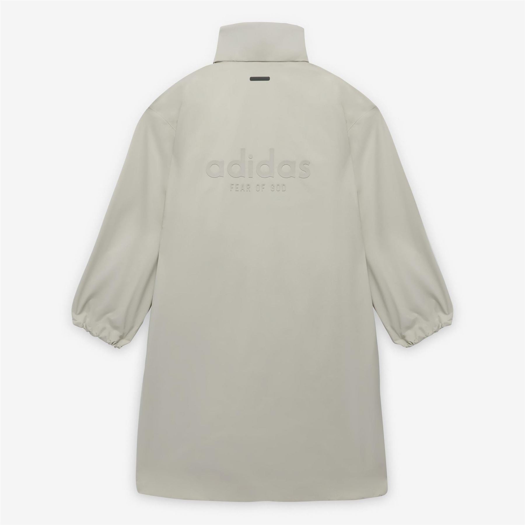 adidas Solid Patterned Zipped Pocket Woven Cuff Parka Coat
