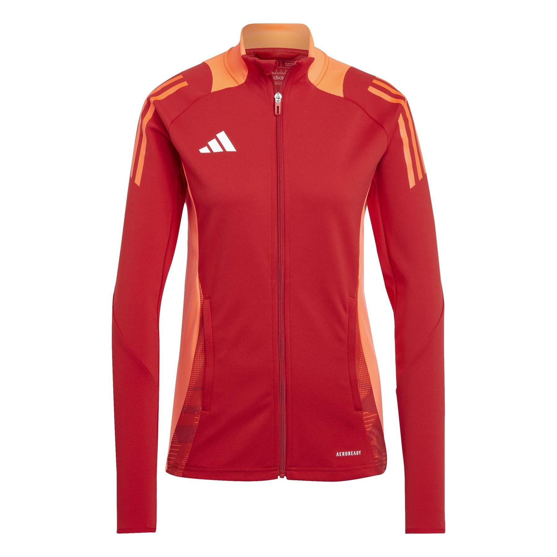adidas Funnel Neck Raglan Sleeve Slim Fit Athletic Top