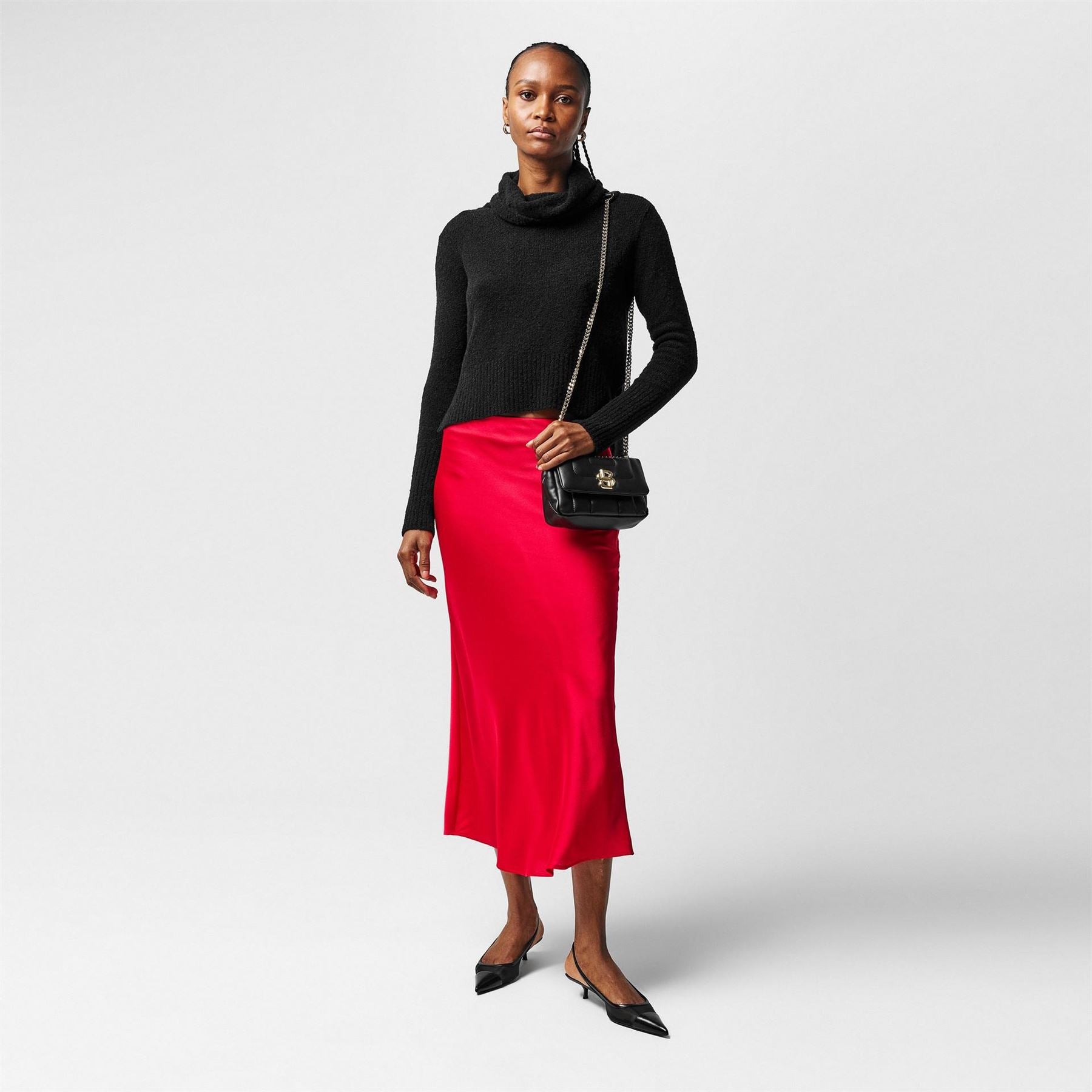 Boss C Visos Midi Slip Skirt