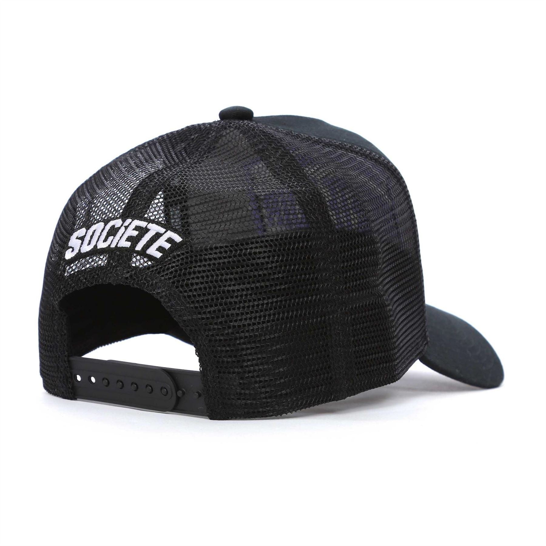 Societe Noir Logo Lettering Adjustable Trucker Cap