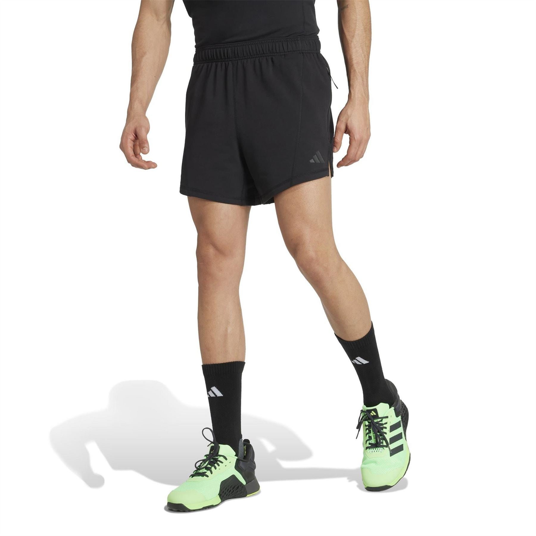 adidas D4t X Road Fitness Shorts with Notch Hem