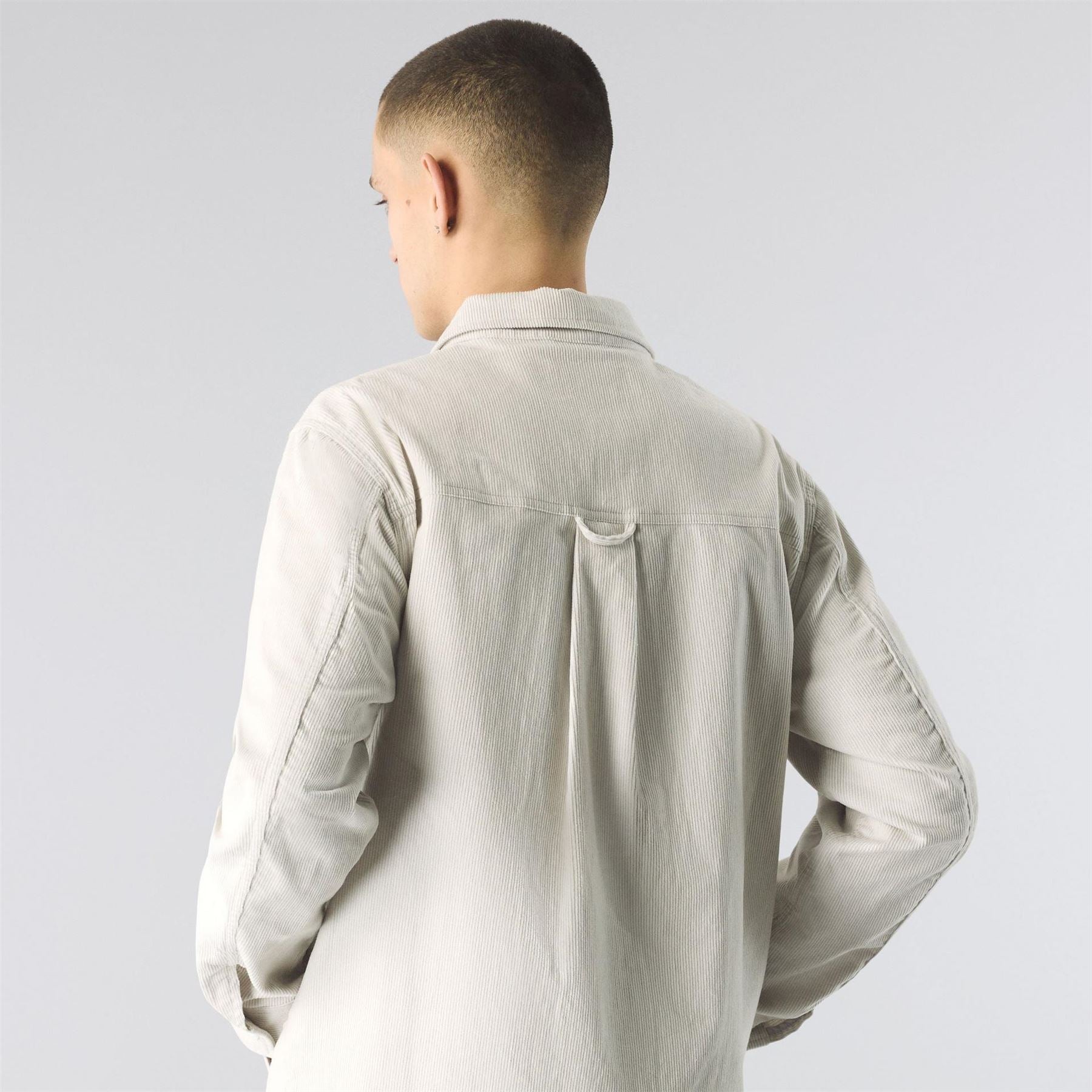 Pretty Green Cord Full Zip Long Sleeve Overshirt