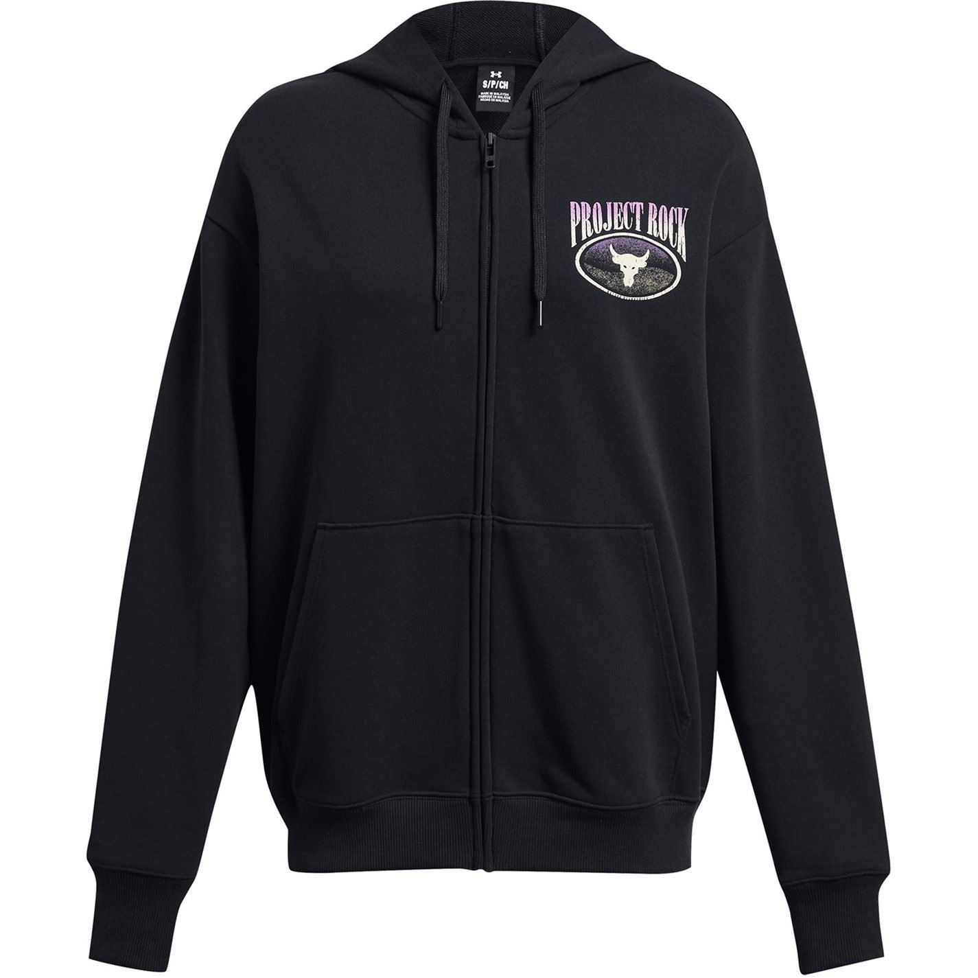 Under Armour Womens Armour Pjt Rck Hw Terry FulL-Zip Os Q1 Hoody