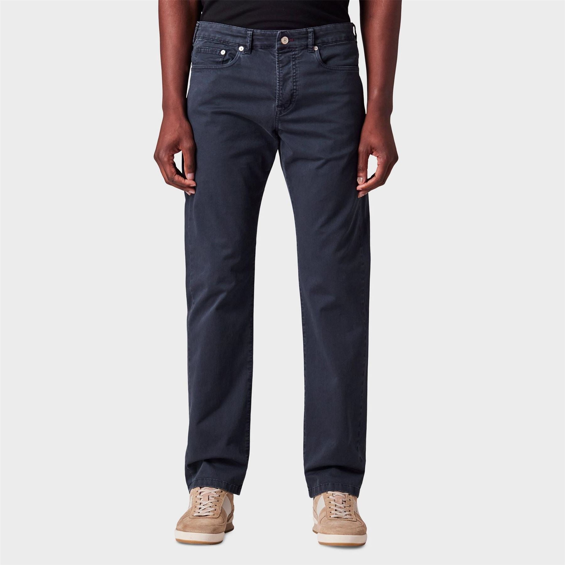 PS Paul Smith Solid Patterned Five Pocket Straight Chinos