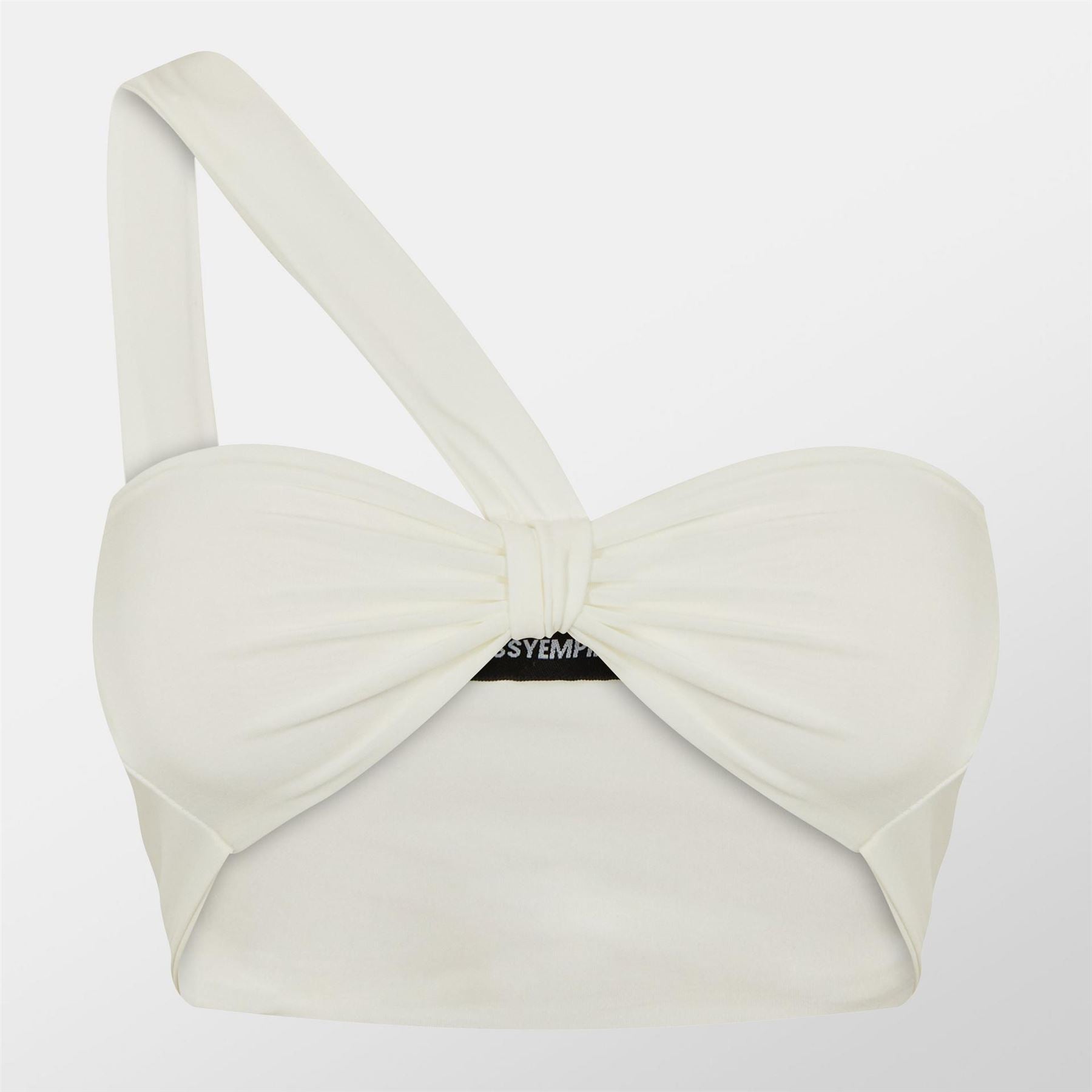 Missy Empire Womens Slinky One Shoulder Crop Top
