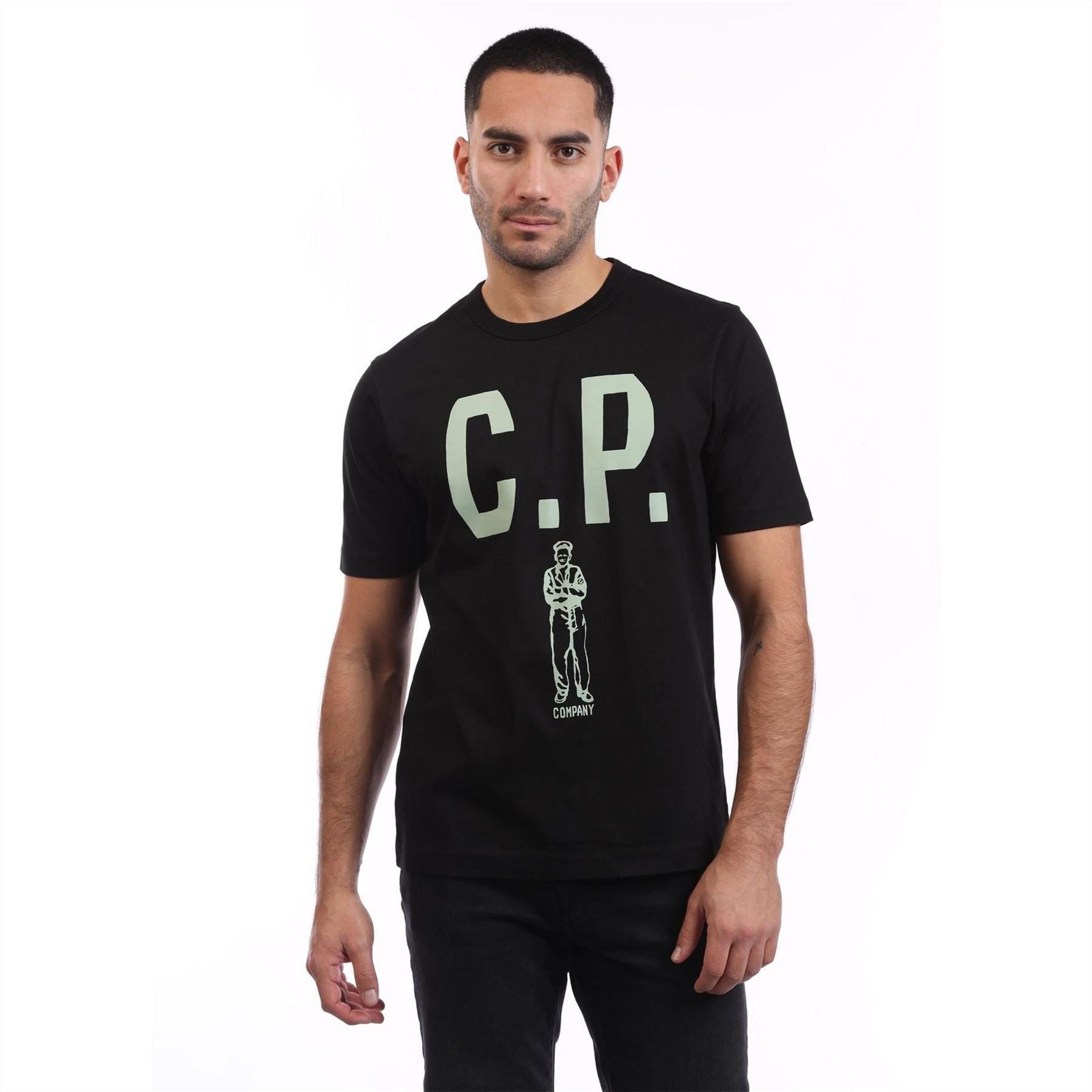 CP Company 30 2 Jersey Twisted Logo T-Shirt