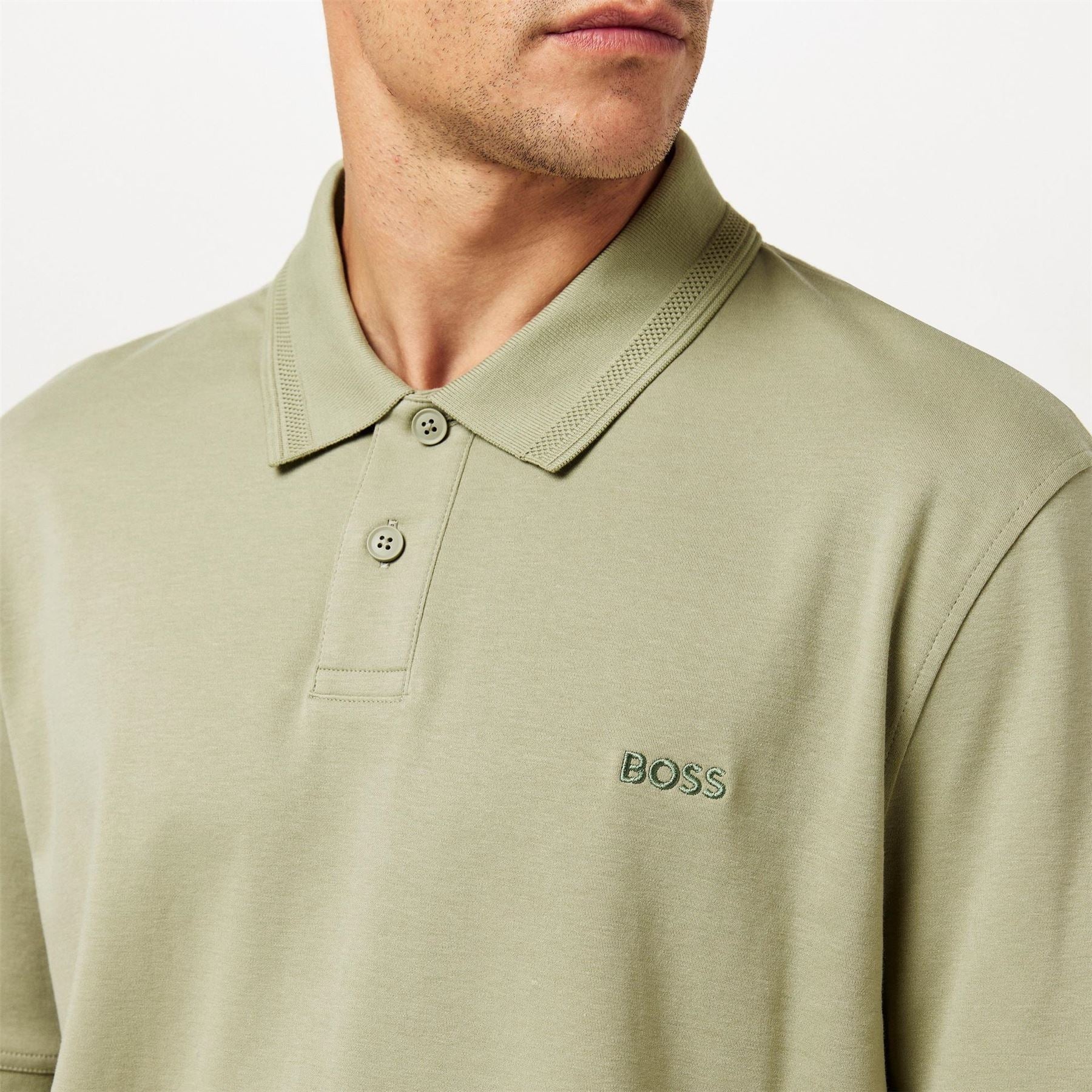 Boss Collared Neck Short Sleeve Regular Fit Shirt
