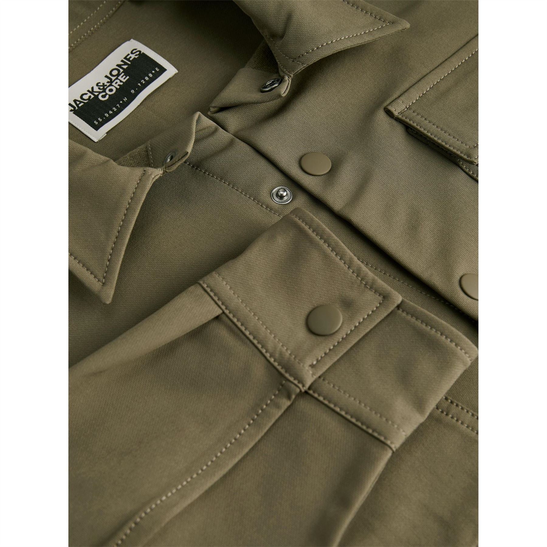 Jack and Jones Commute Regular Fit Collared Neck Long Sleeve Shirt