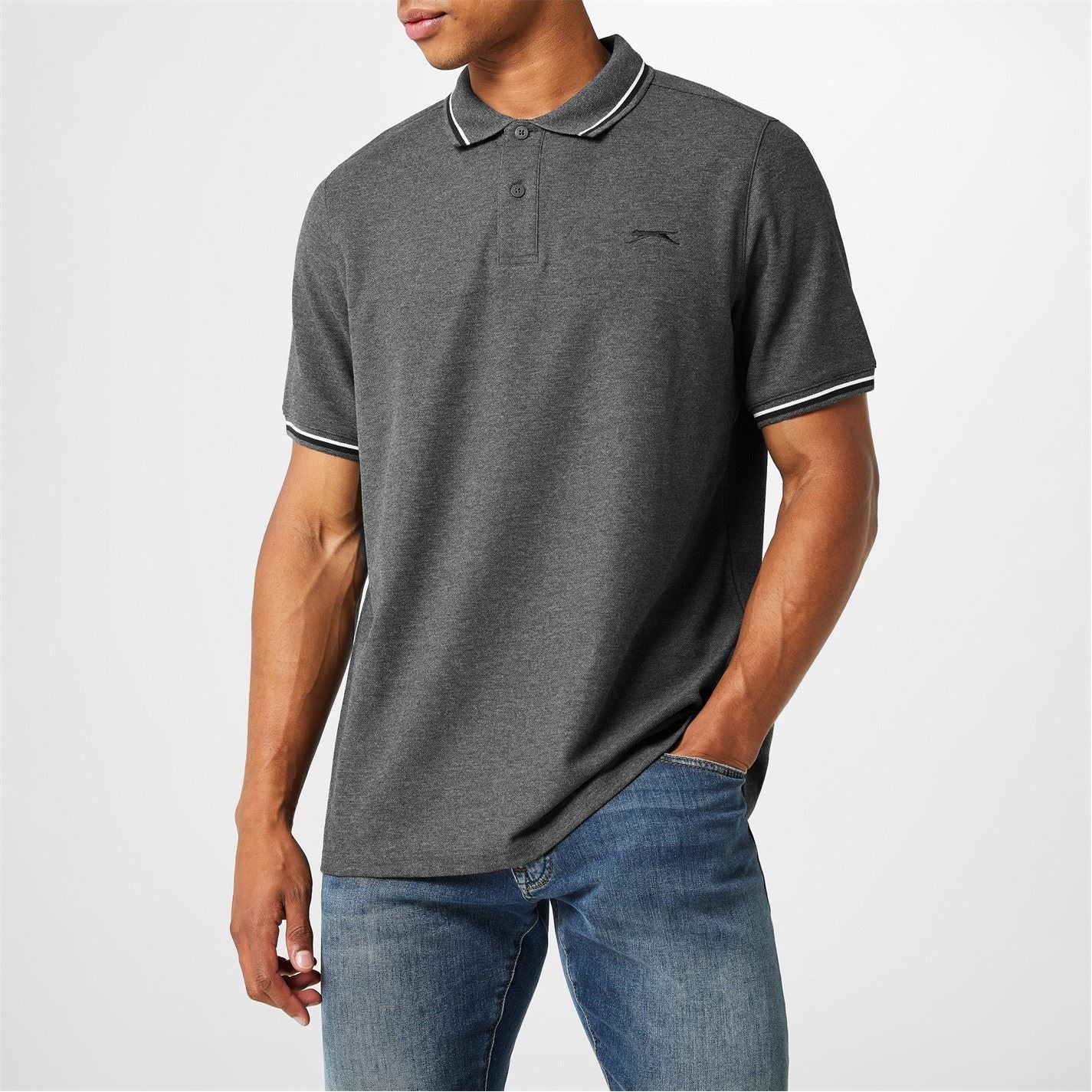 Slazenger Mens Tipped Polo Shirt