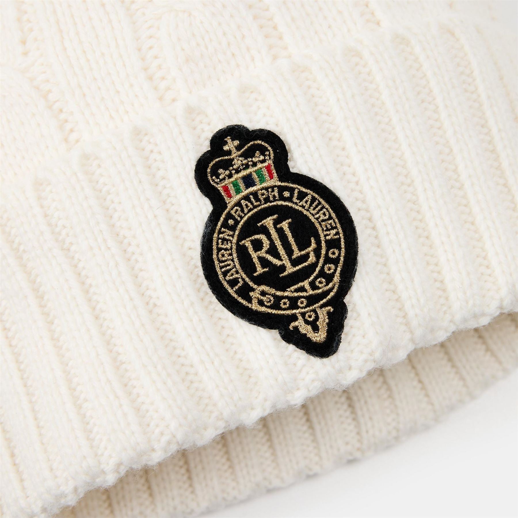 Lauren by Ralph Lauren Pom Cable Knit Beanie