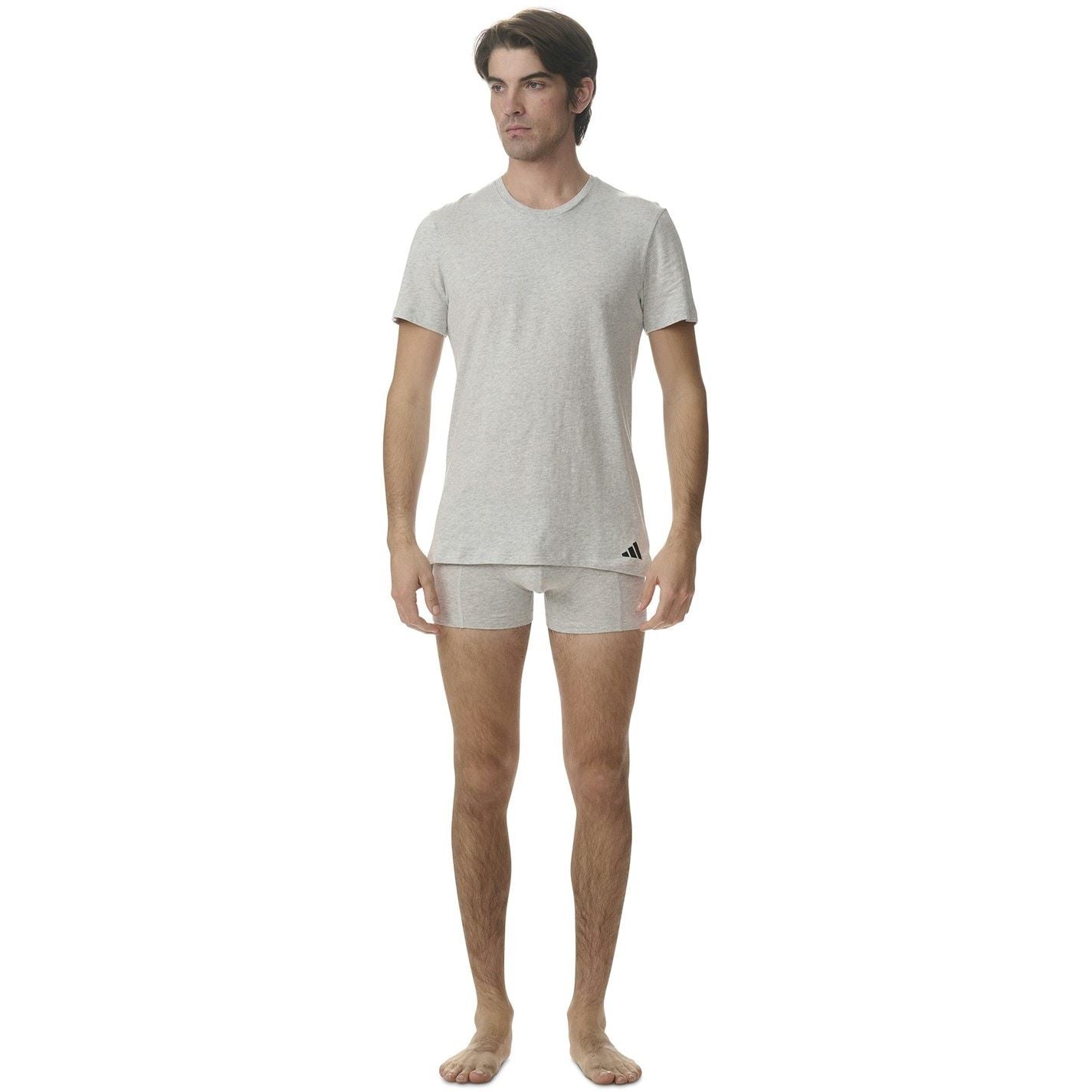 adidas 3 Pack Regular Fit Crew Neck T-Shirts