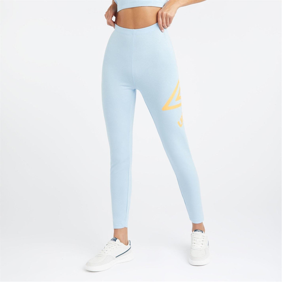 Umbro Logo Solid Patterned Leggings