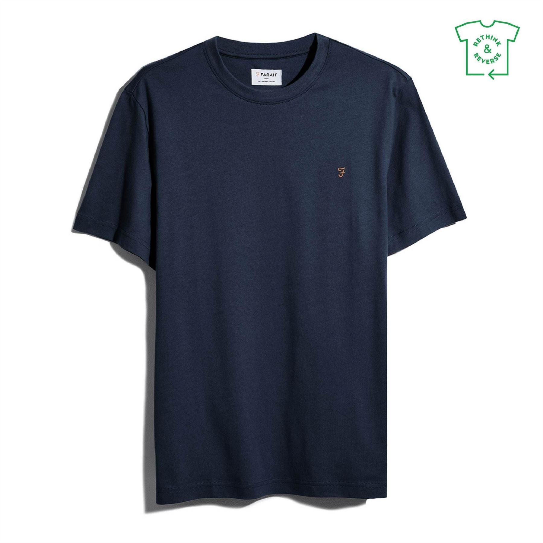 Farah Regular Fit Crew Neck Short Sleeve T-Shirt