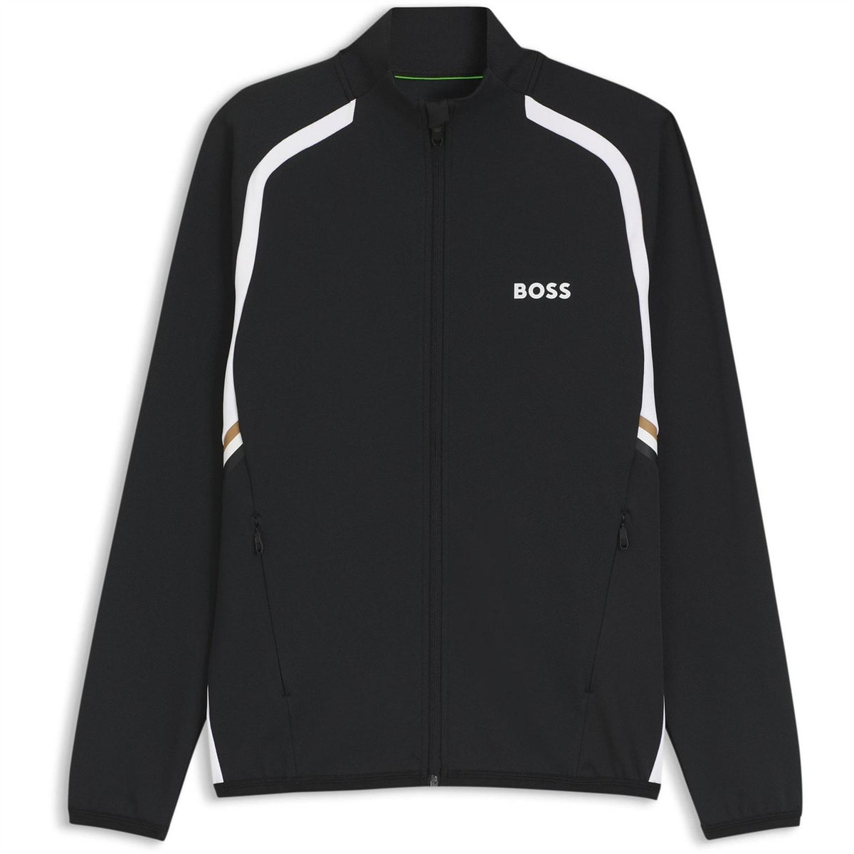 Boss Printed Logo Mock Neck Long Sleeve Sweatshirt