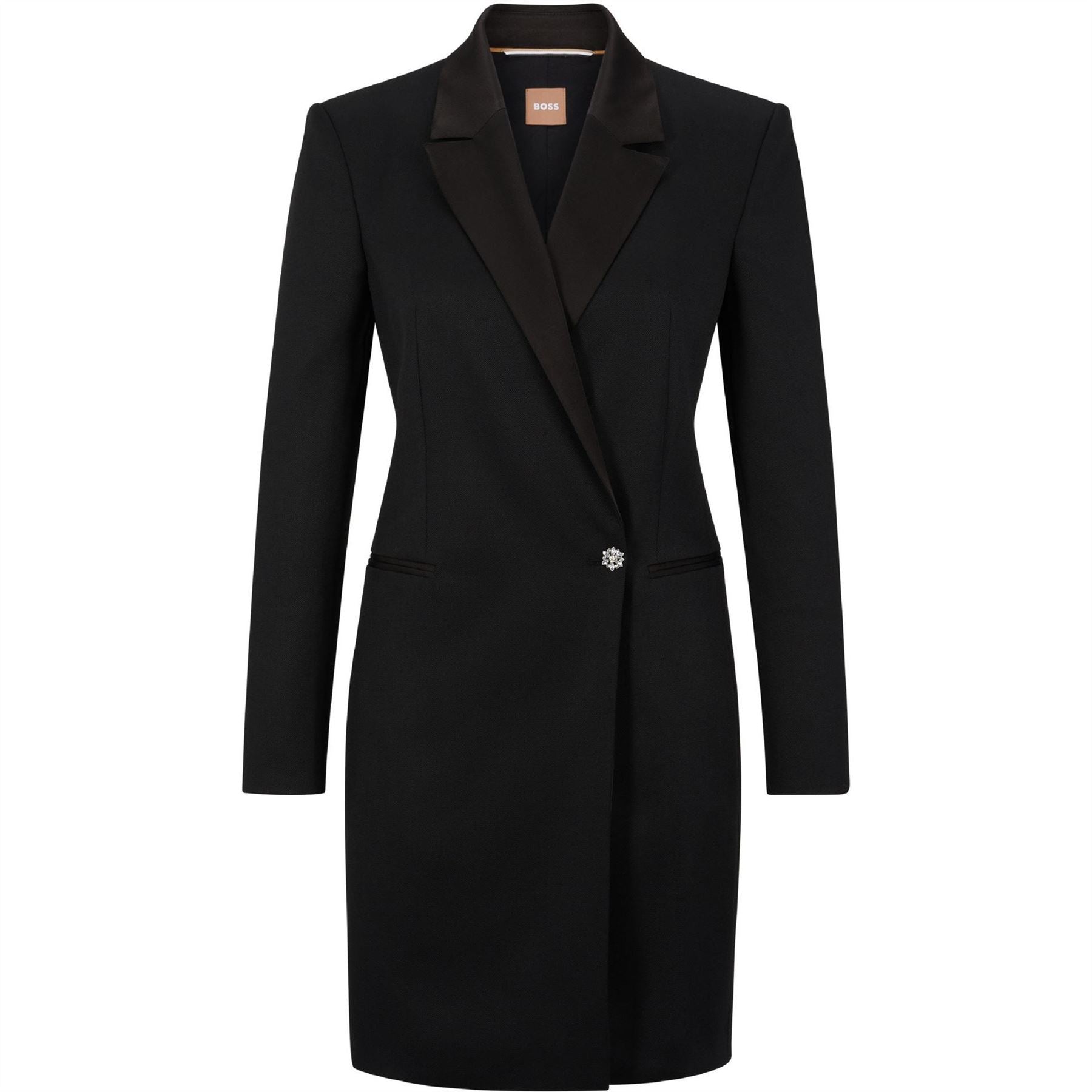 Boss Dackea Solid Patterned Blazer