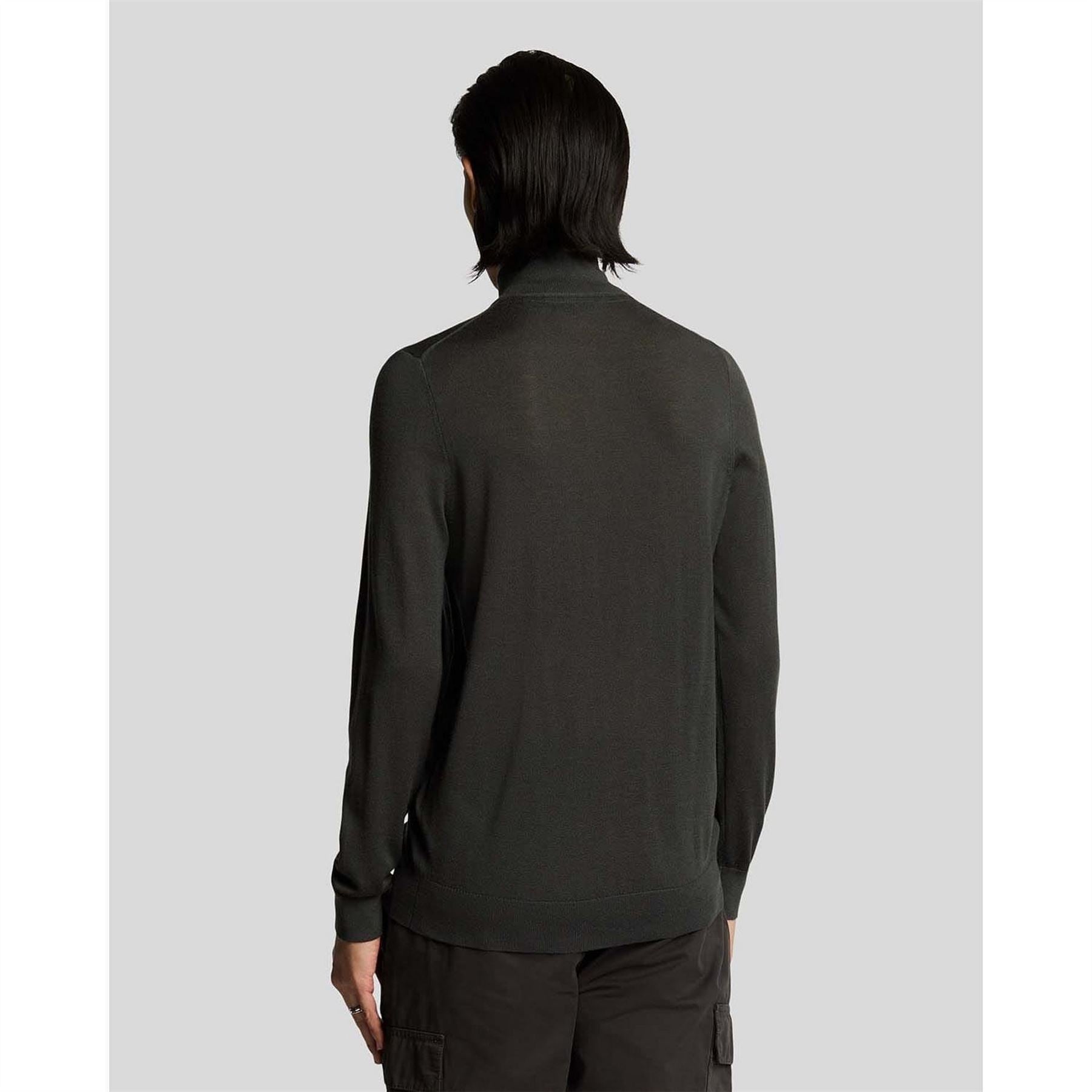 Lyle and Scott Eagle Merino Quarter Zip Jumper