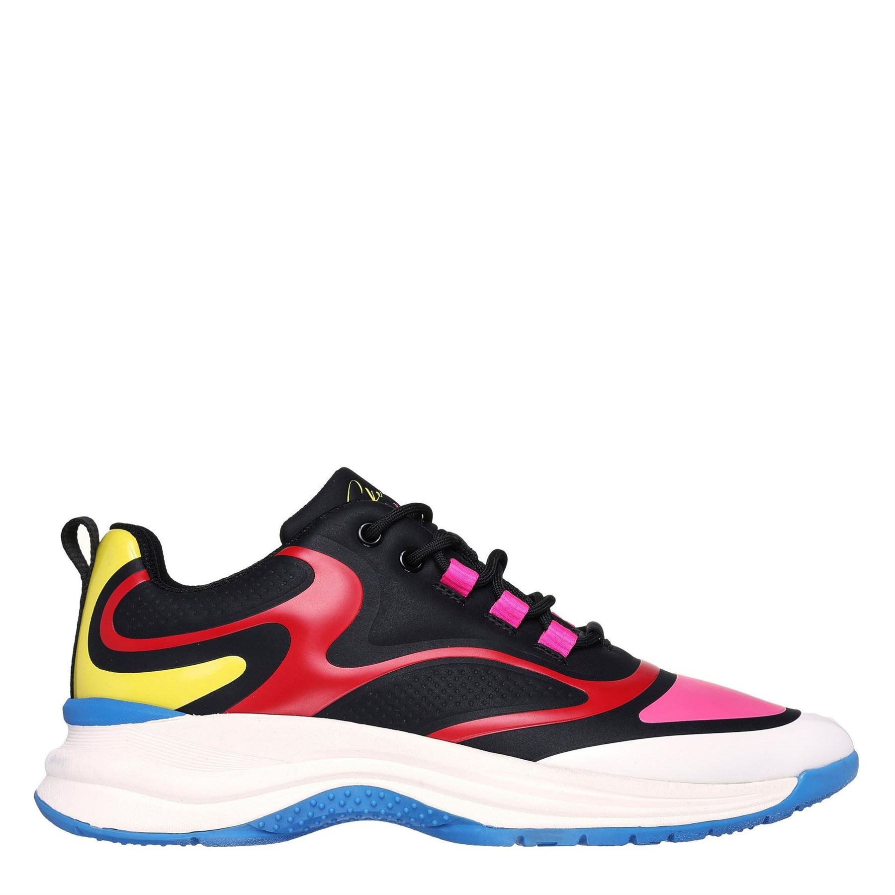 Skechers Womens Hot Melt Embossed Neoprene Low Top Trainers