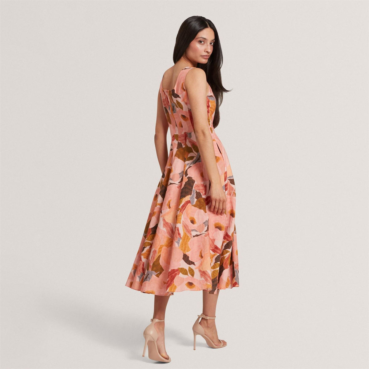 Ted Baker Print Midi Boho Dress
