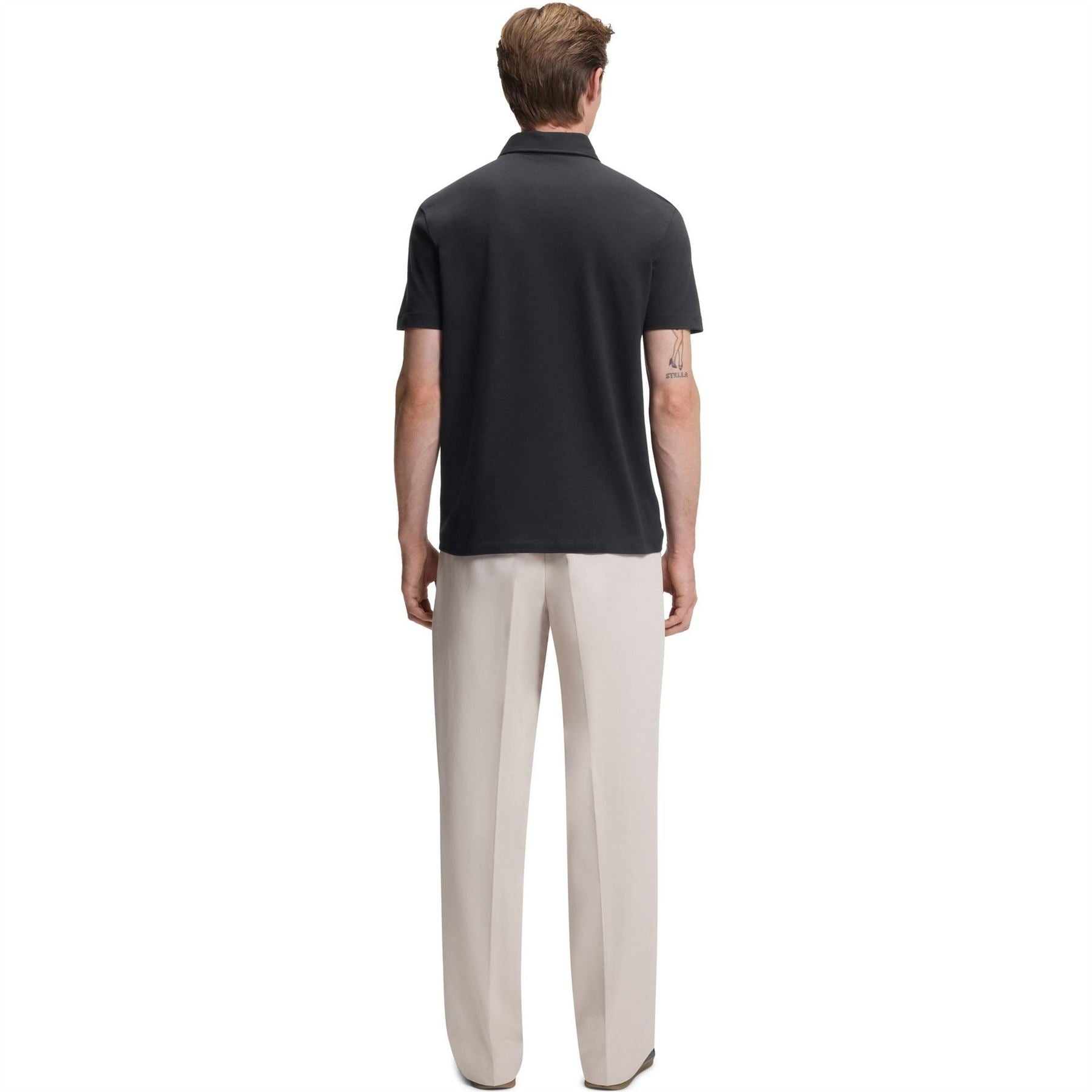 Boss Collared Neck Short Sleeve Regular Fit Shirt