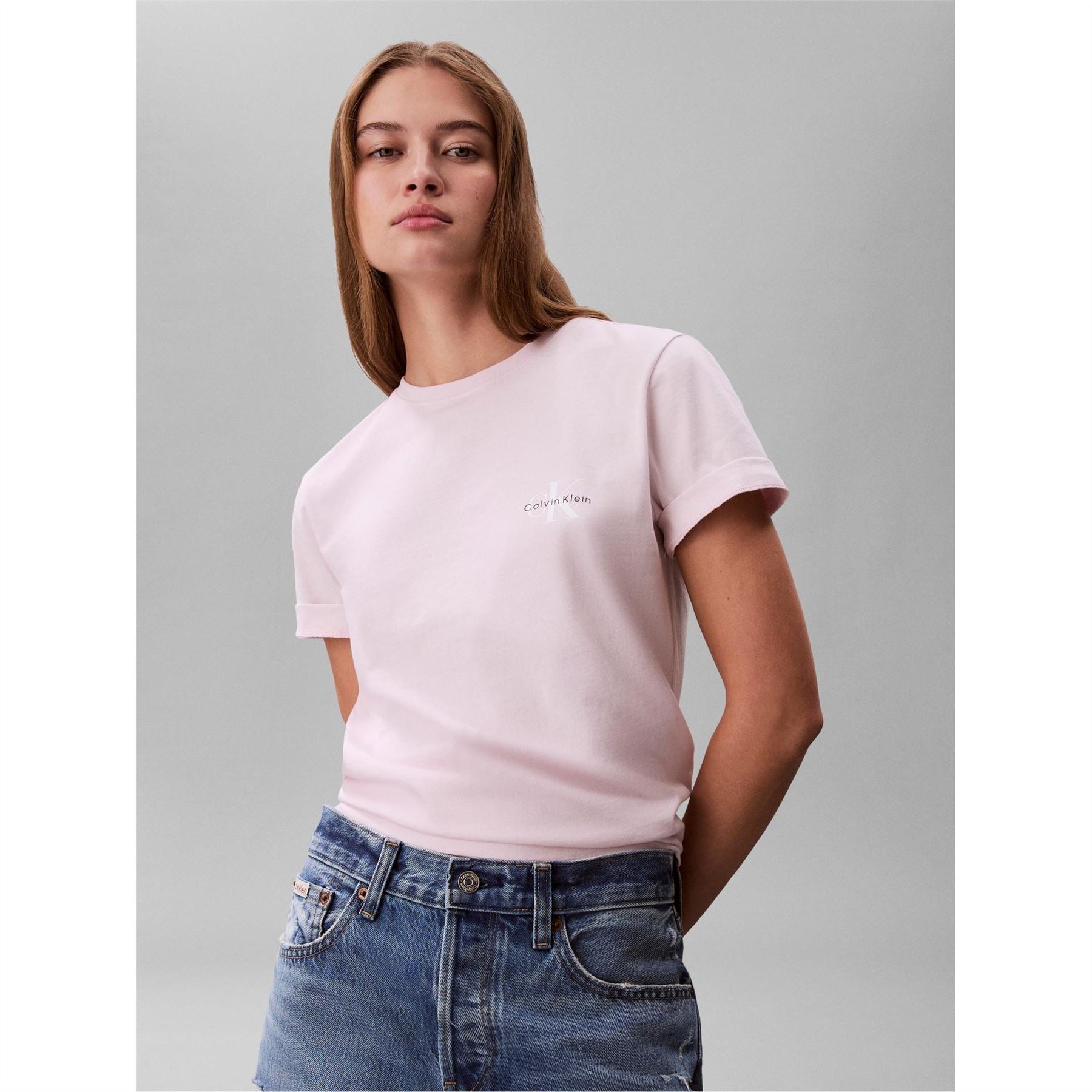 Calvin Klein Jeans A Logo 2pk Tee Ld63