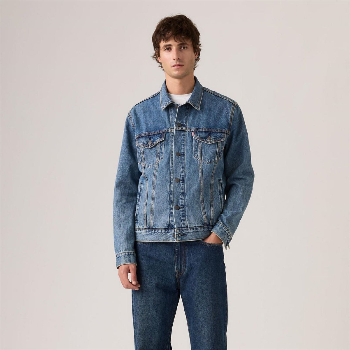 Levis Trucker Cotton Long Sleeve Denim Jacket