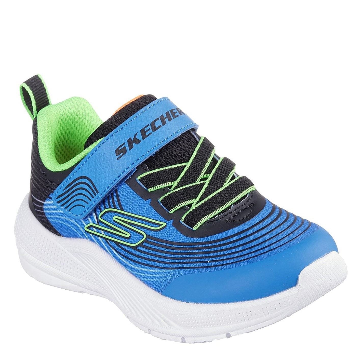 Skechers Lightweight Toddler Gore  And  Strap Sn Runners Boys