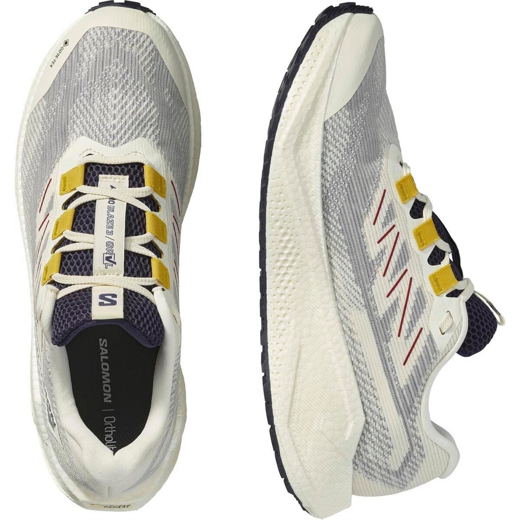 Salomon Mens Aero Blaze 3 Grvl GorE-Tex Vanila Astra Trail Running