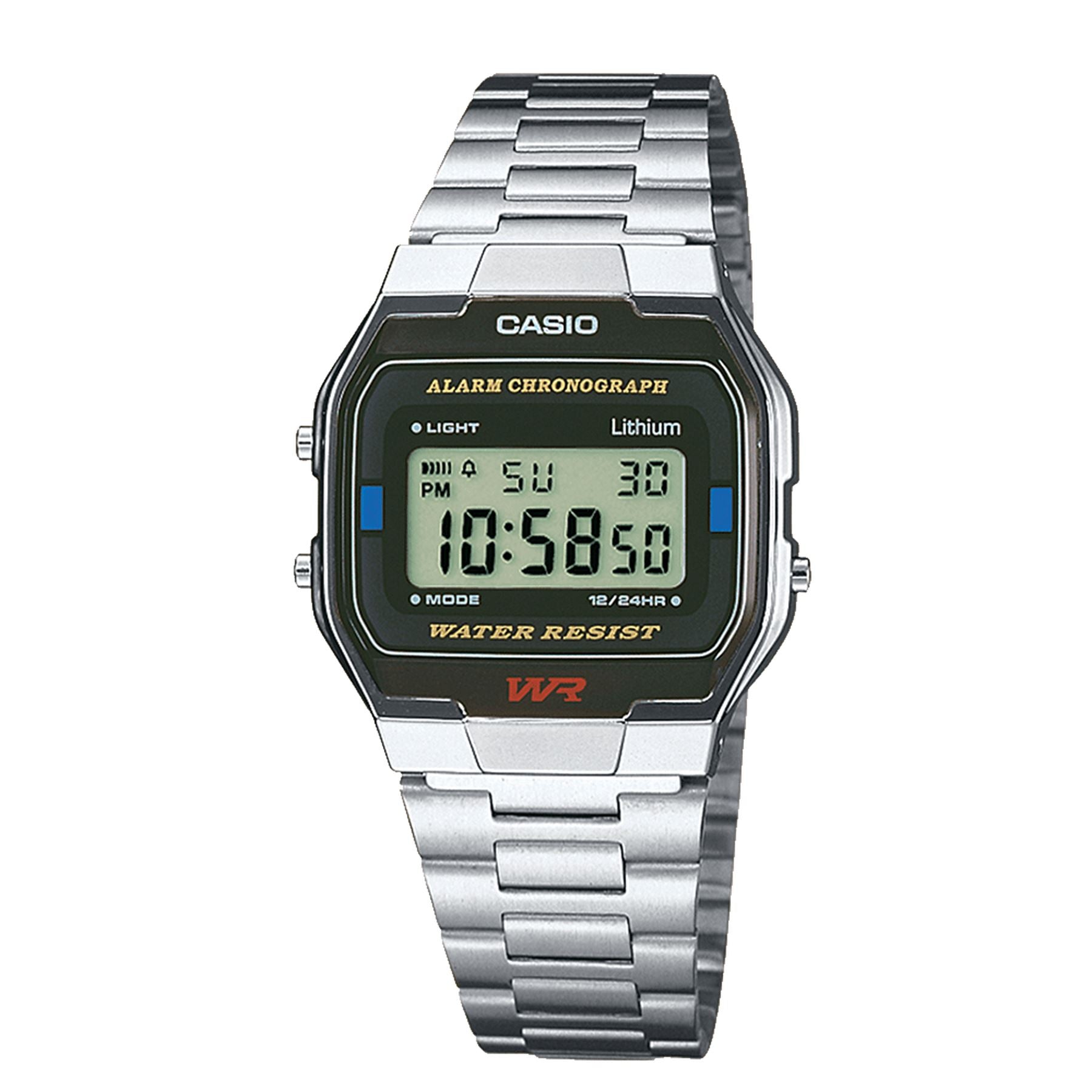 Casio 1qes Vintage Retro Watch   Silver