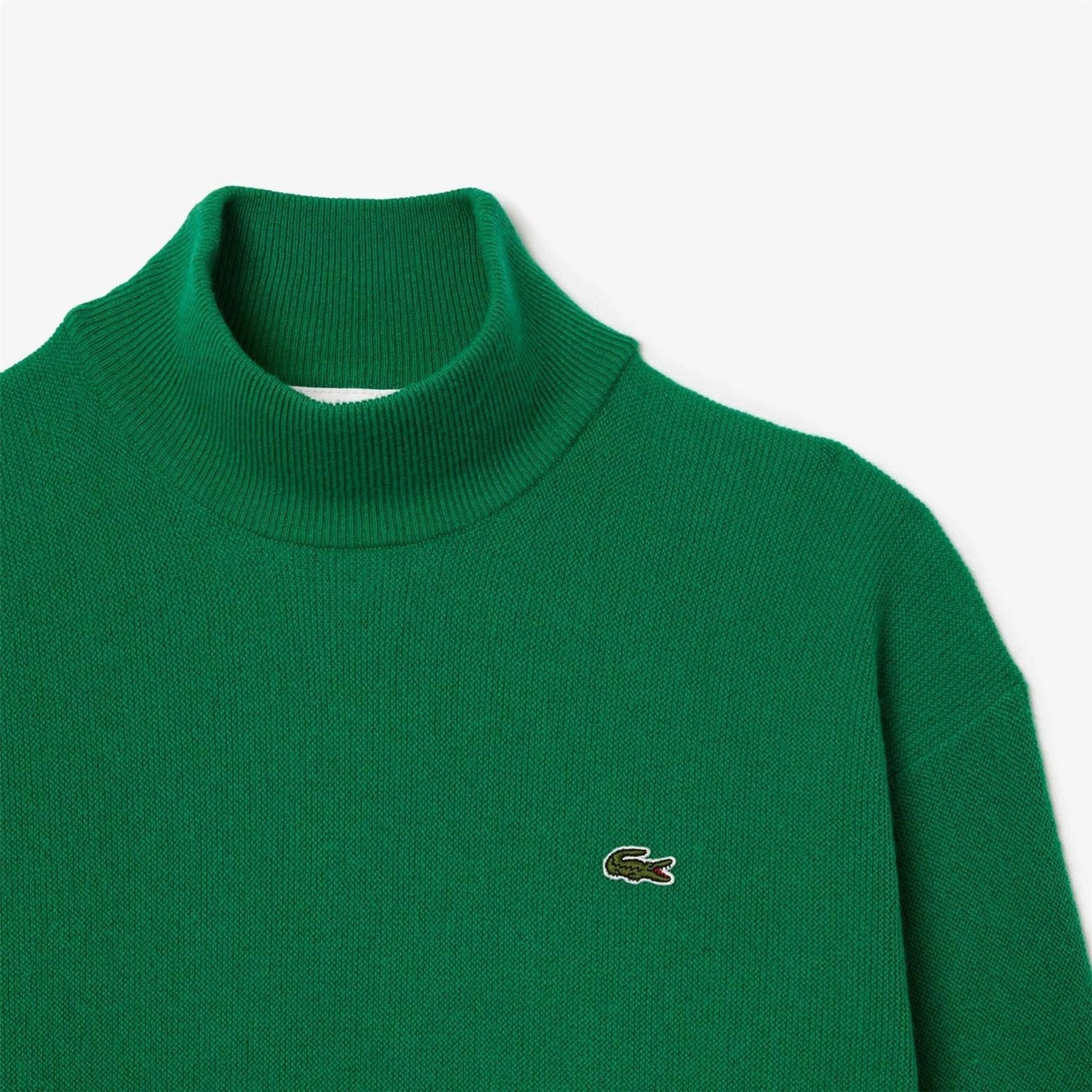 Lacoste Fit Carded Wool High Neck Sweater