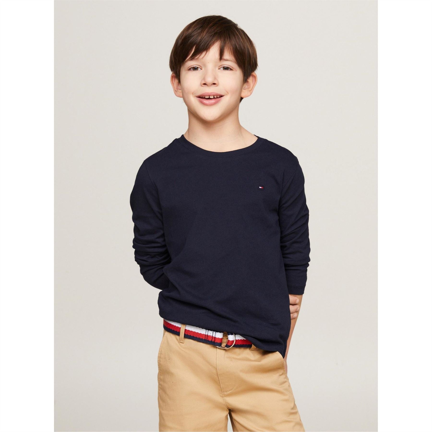 Tommy Hilfiger Crew Neck Regular Fit Long Sleeve T-Shirt