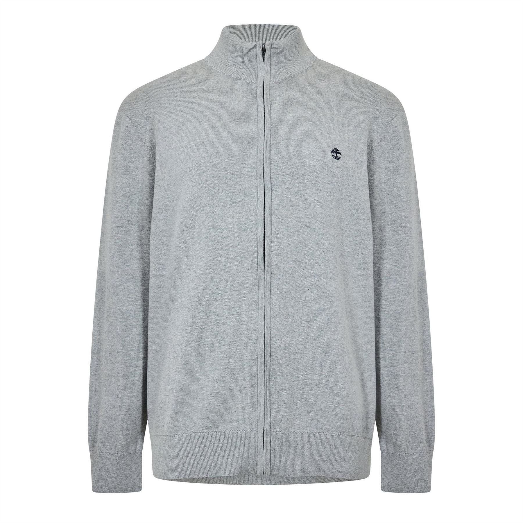 Timberland Zip Neck Funnel High Collar Long Sleeve Sweater